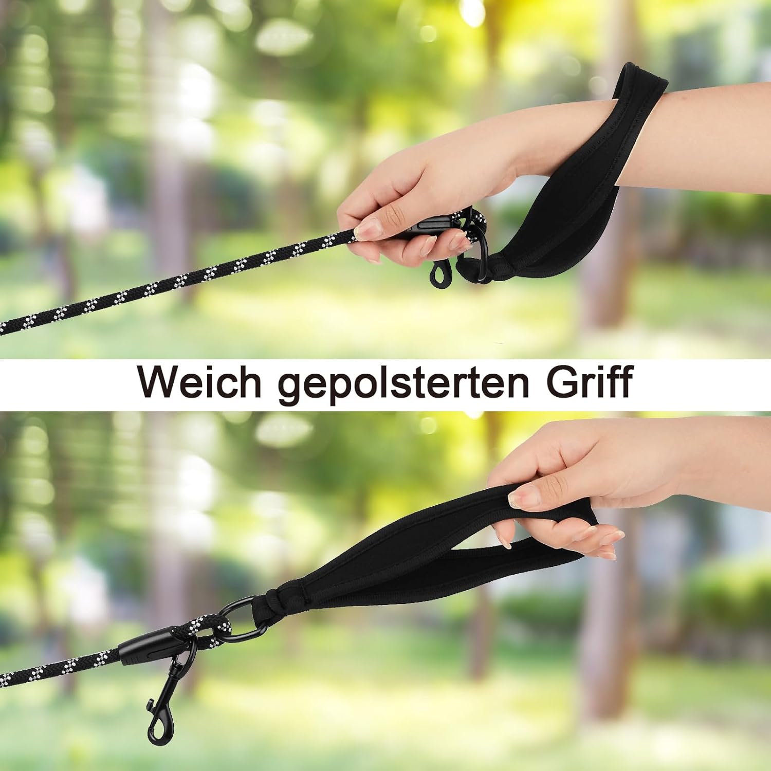 Detalle de Schleppleine für Hunde 5 m mit Reflexion