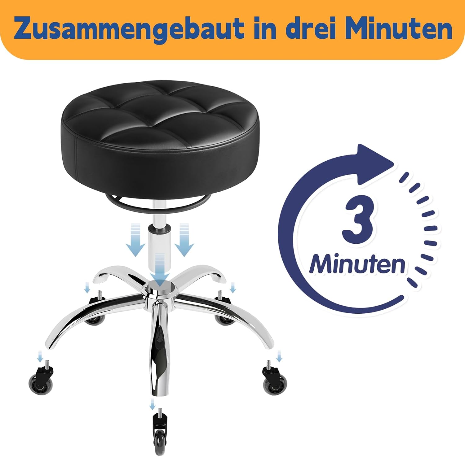 Thumbnail 4 de Rollhocker höhenverstellbar 50–62 cm 💺