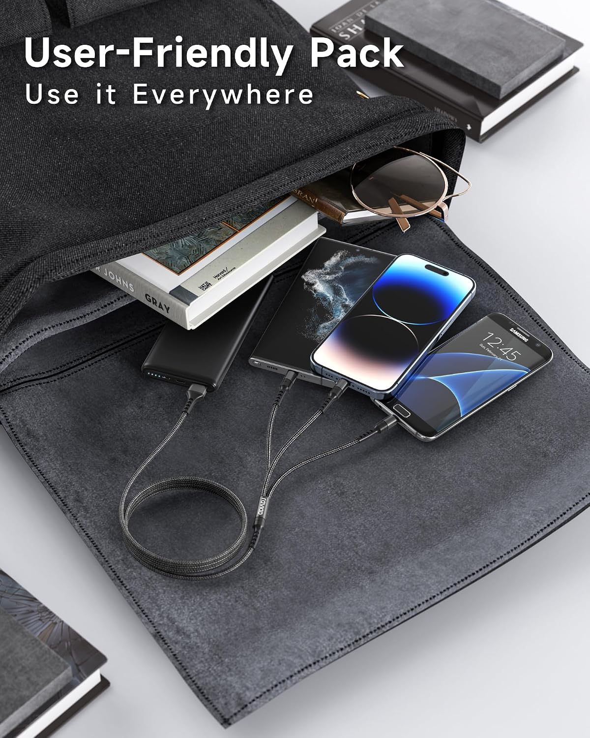 Detalle 2 de RAVIAD 3-in-1 Multi Charger Cable