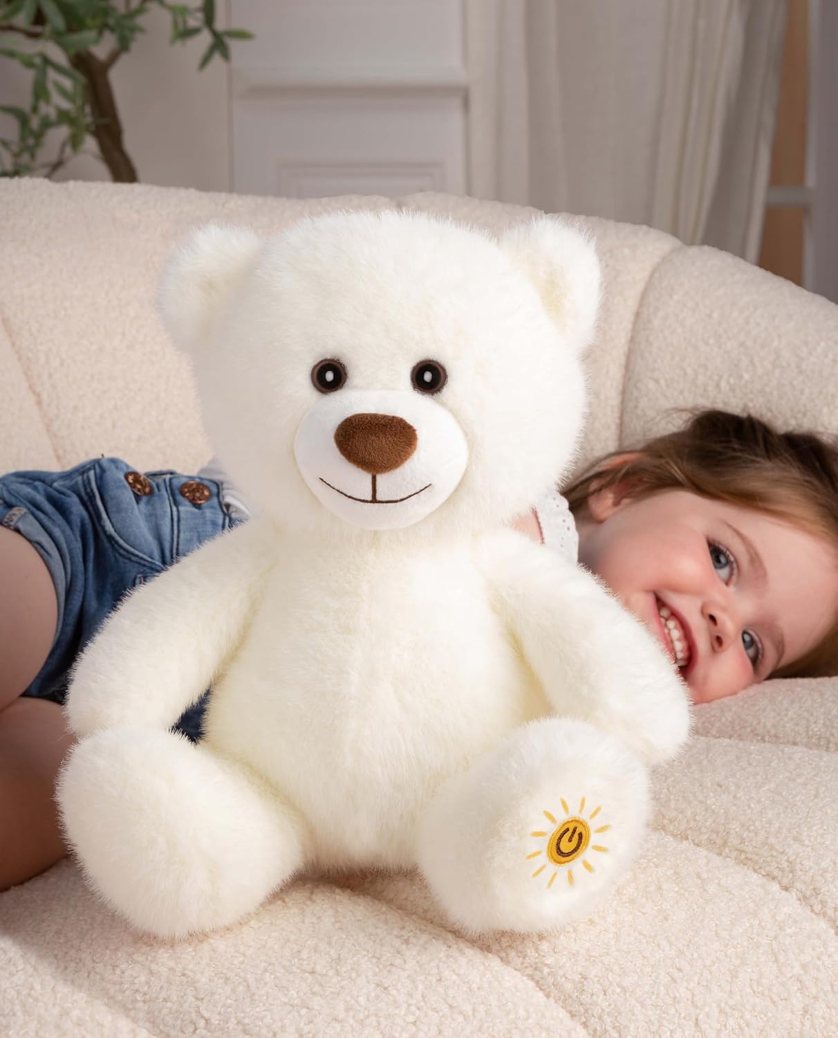 Thumbnail 2 de Gipsy Toys – Peluche Veilleuse Glowy, Mon Ourson Lumineux – 24 cm, Beige, en Boîte Cadeau