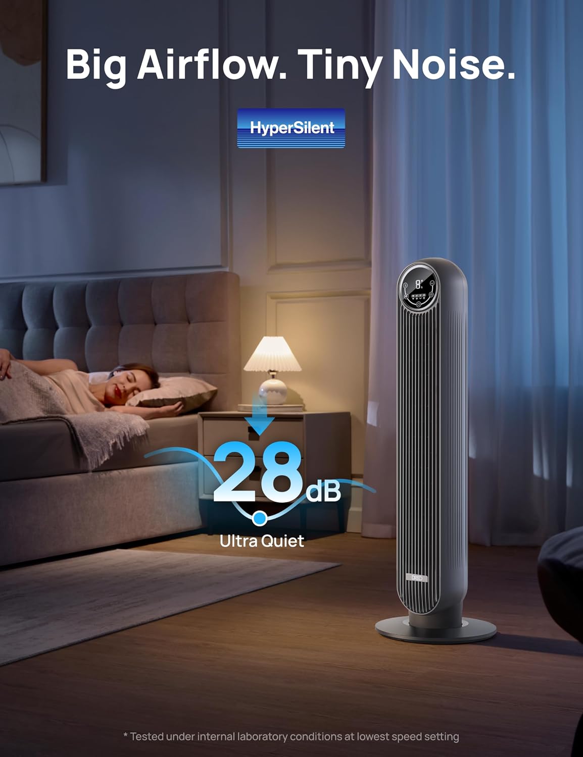 Detalle de DREO Nomad One tower fan 25ft/s