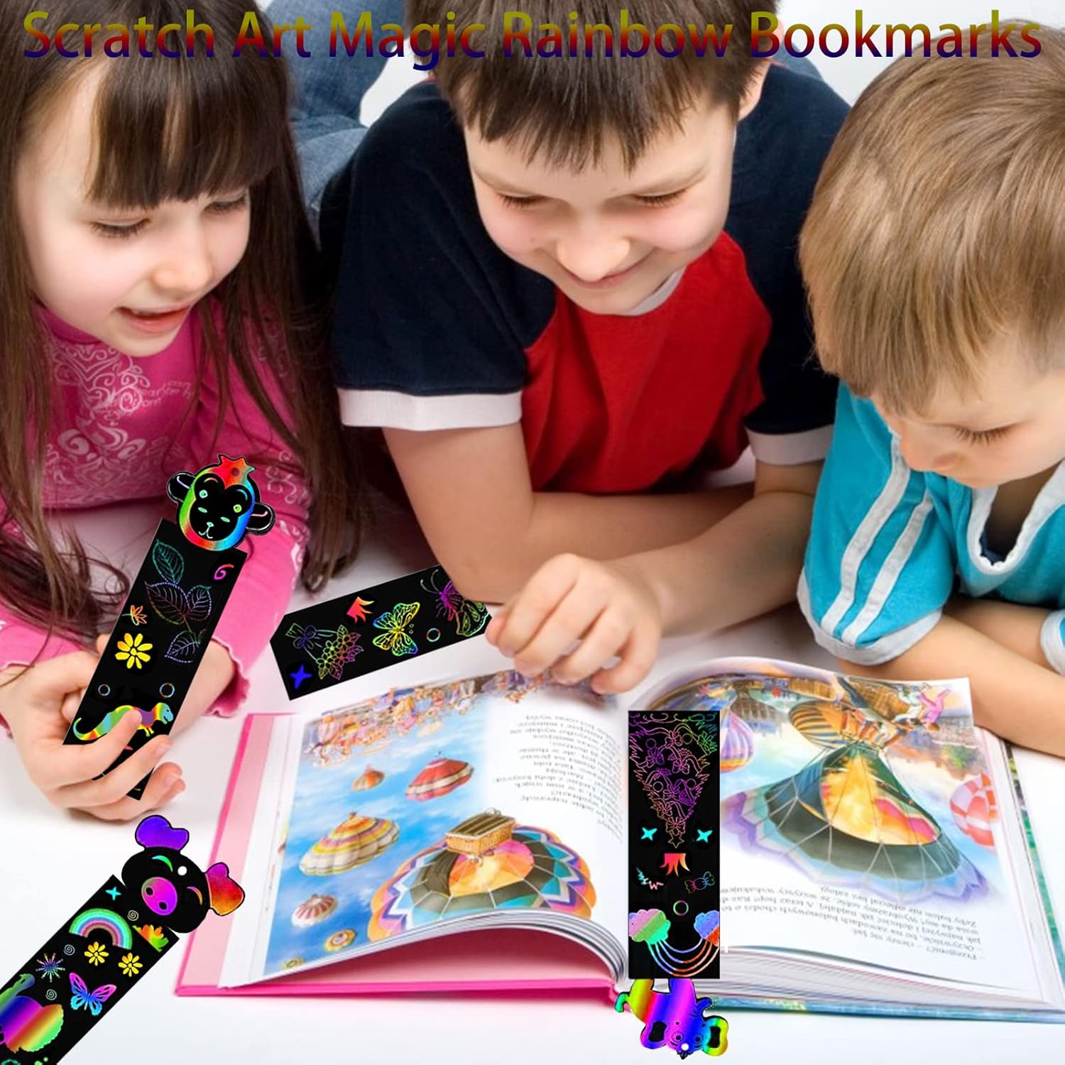 Thumbnail 2 de Scratch Art for Kids 48 pcs bookmarks