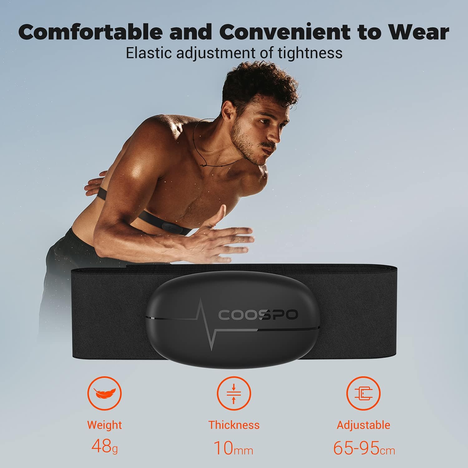 Thumbnail 1 de COOSPO H6 chest heart rate monitor 1 ANT+