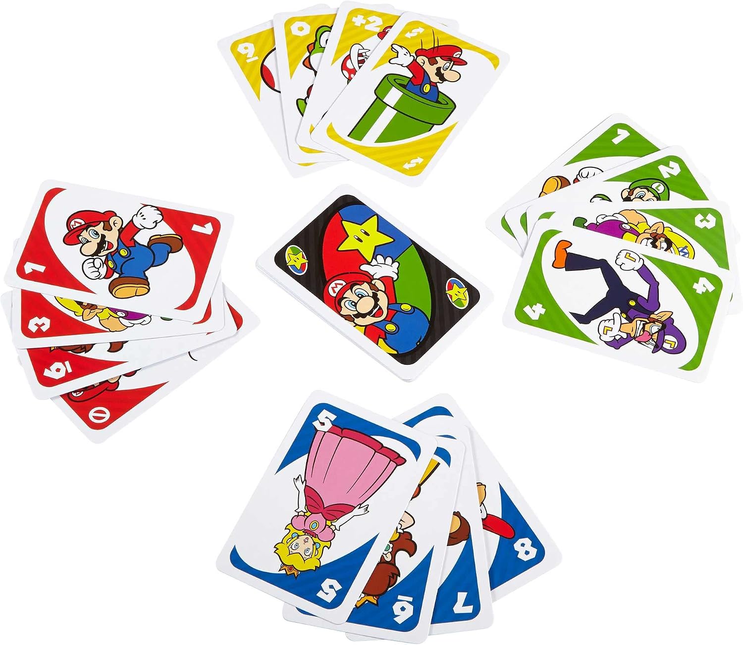 Detalle de UNO Super Mario Kartenspiel (Mattel Games) – für 2–10 Spieler ab 7 Jahren