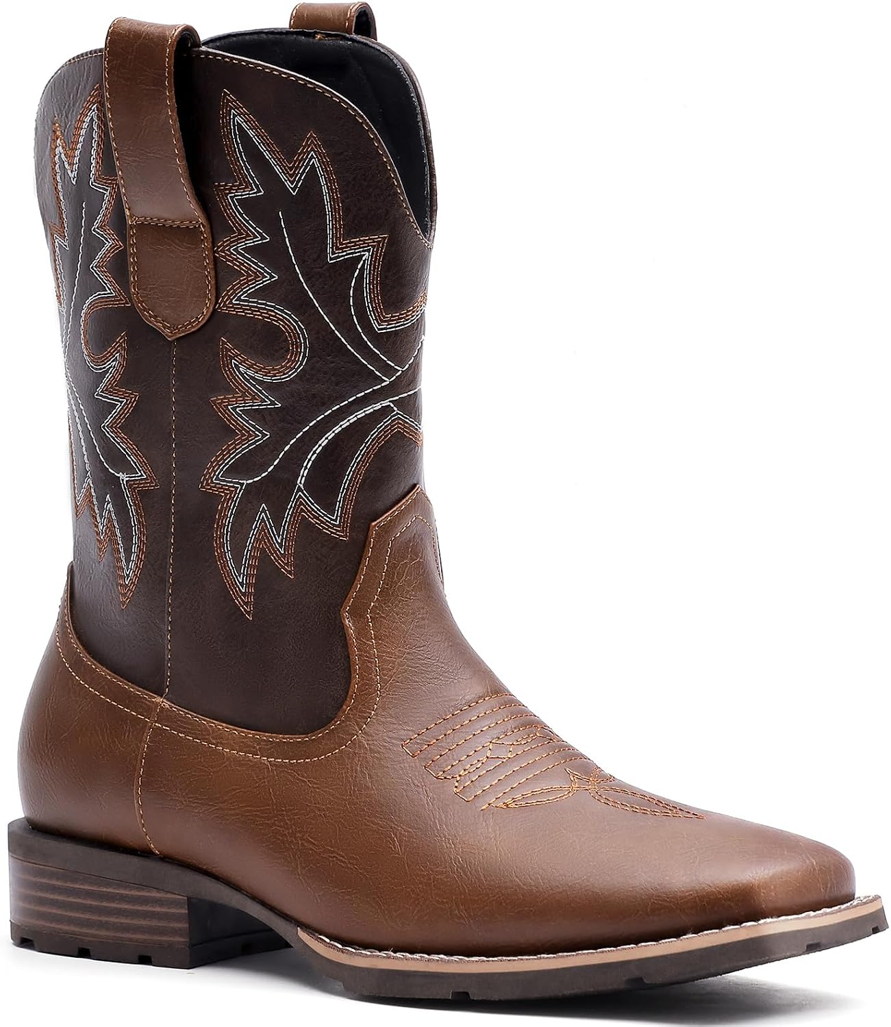 Detalle de Lumeheel Men's Cowboy Boots in Faux Leather