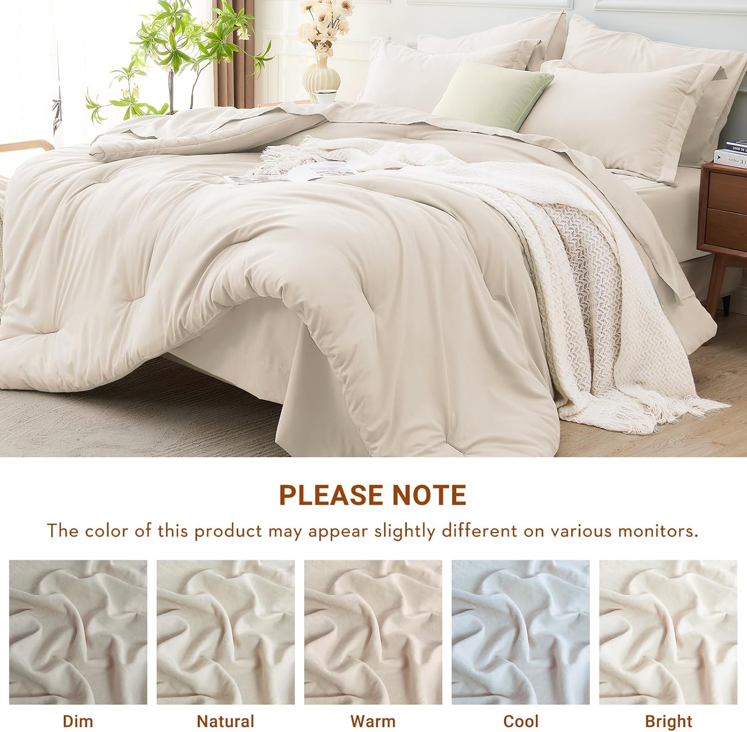 Thumbnail 6 de MUXHOMO 7-Piece Queen Comforter Set