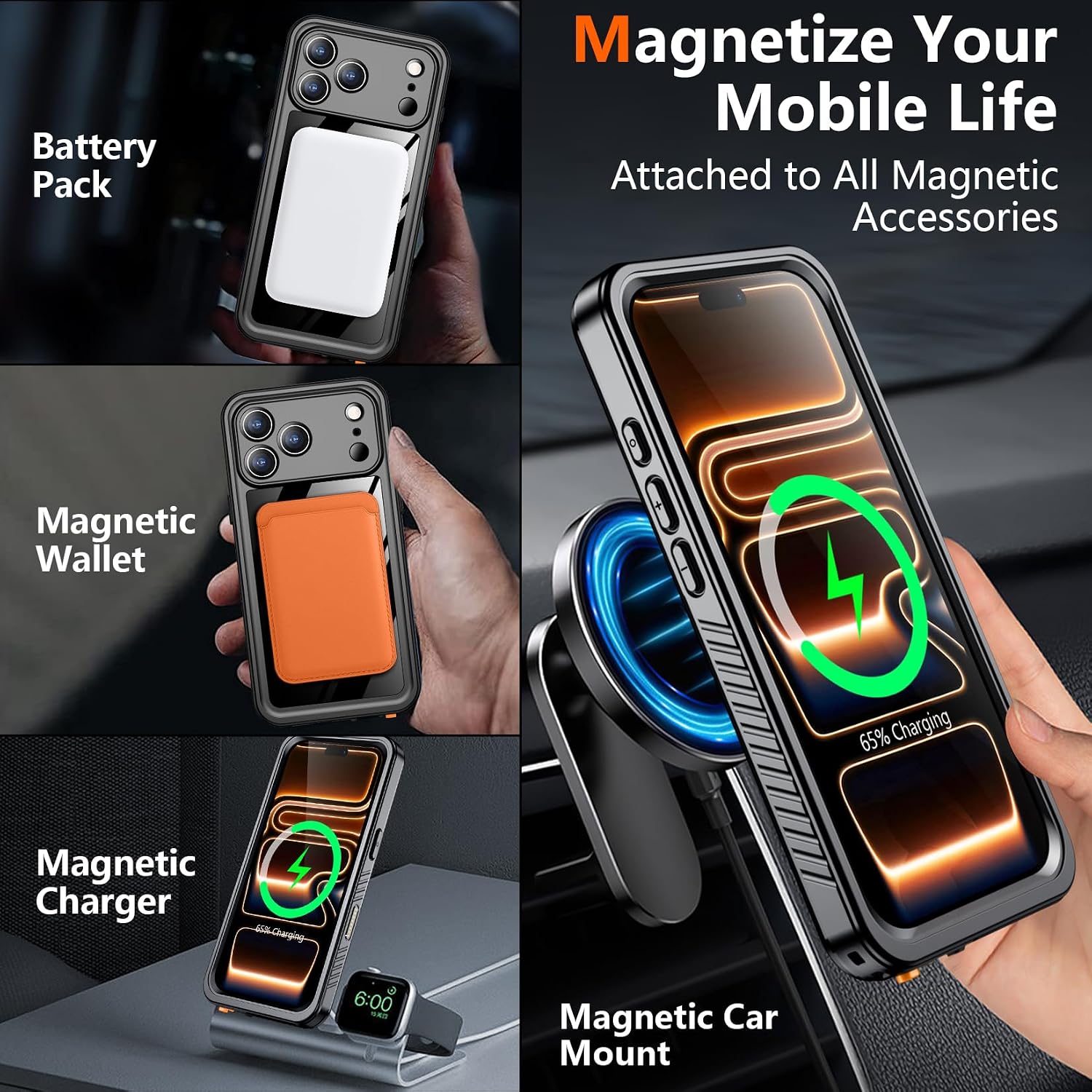 Thumbnail 6 de SPIDERCASE Magnetic iPhone 17 Pro Case 6.3"