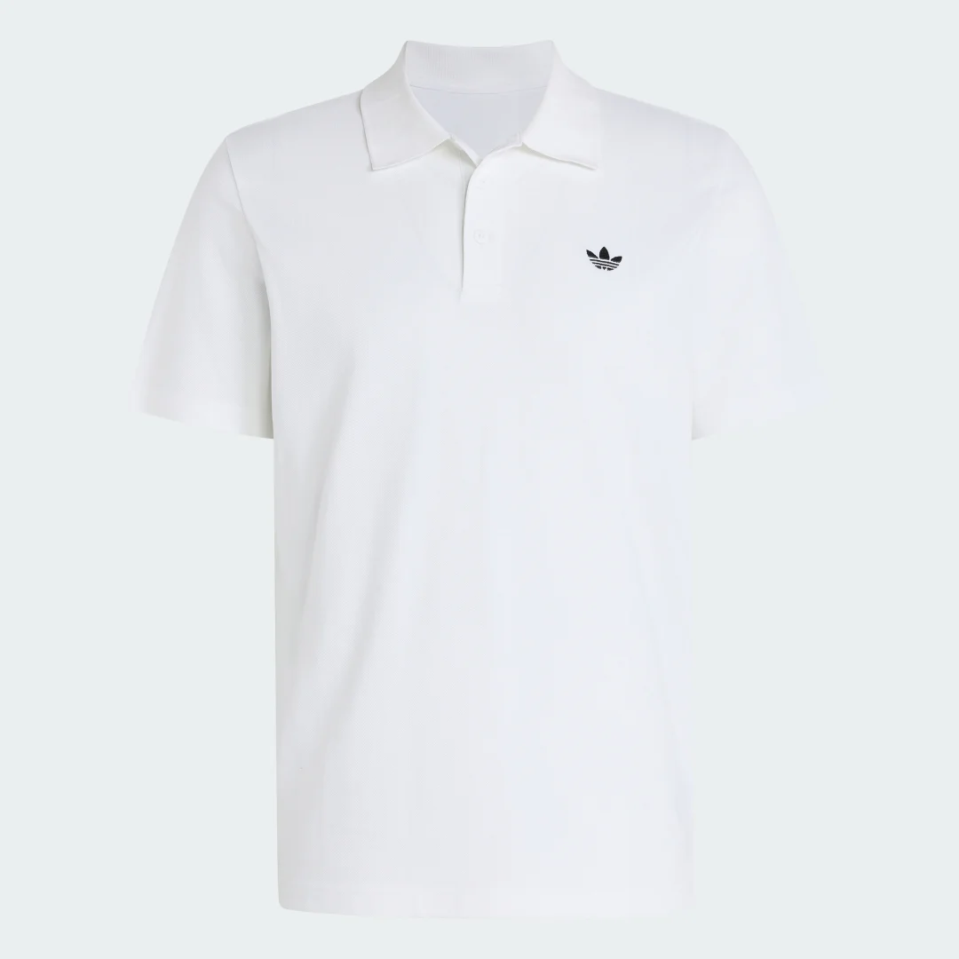 Detalle 2 de POLO TREFOIL ESSENTIALS de Adidas — polo blanco, versatilidad diaria para otras ocasiones