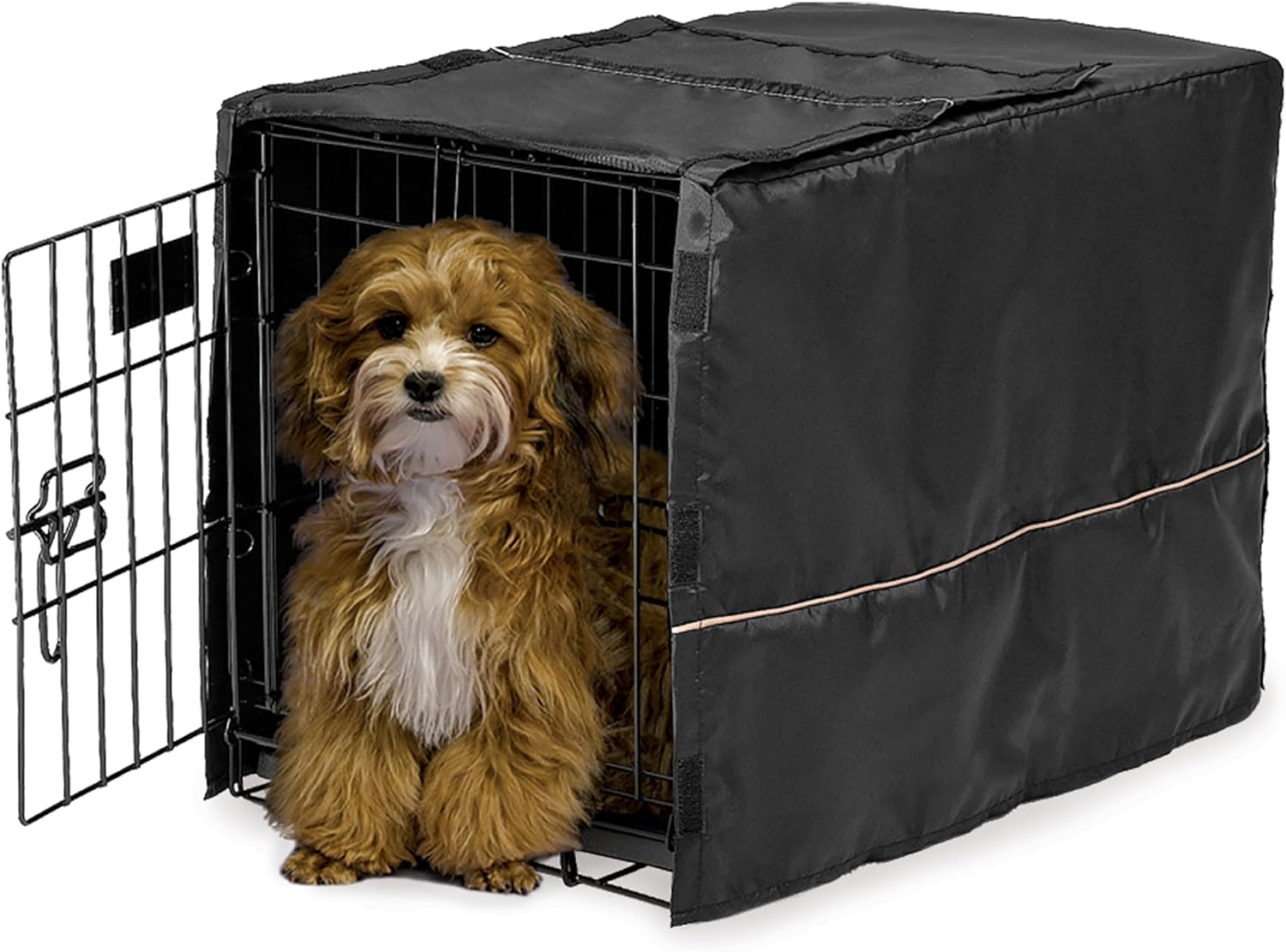 Detalle de Hundeboxabdeckung XS 59 cm Schwarz