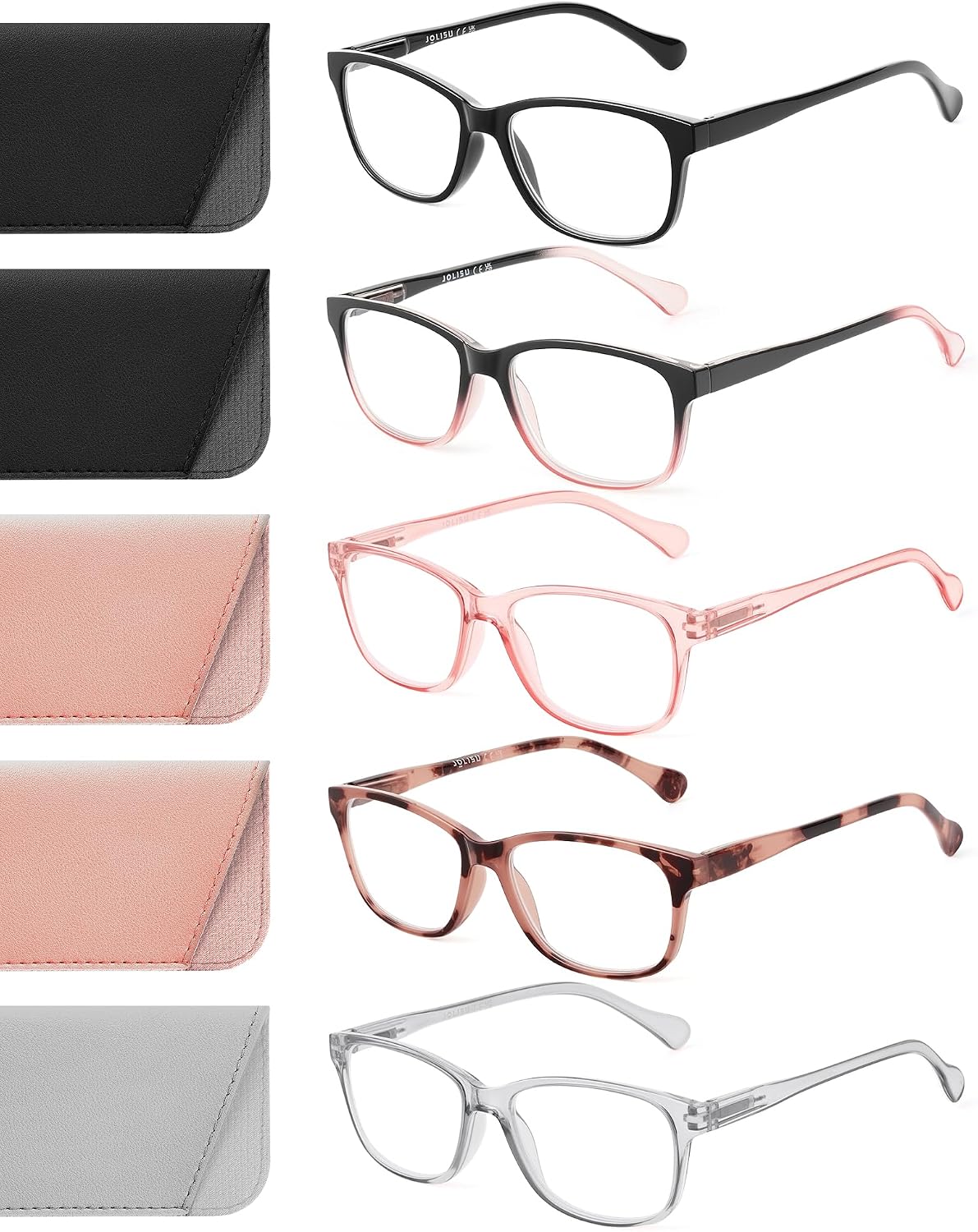 Detalle de JOLISU 2.5 Reading Glasses Pack