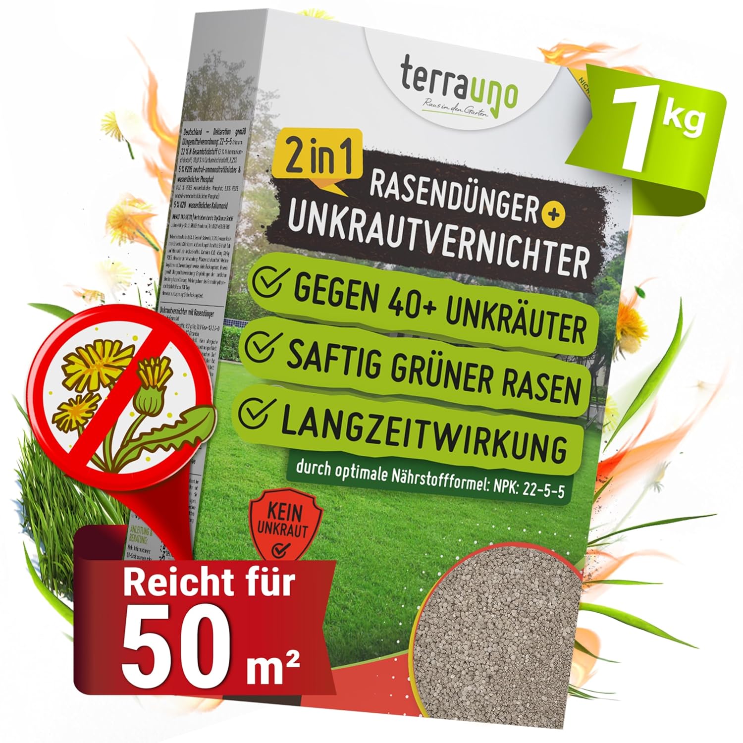 Thumbnail 6 de TerraUno Rasendünger Unkrautvernichter 5 kg