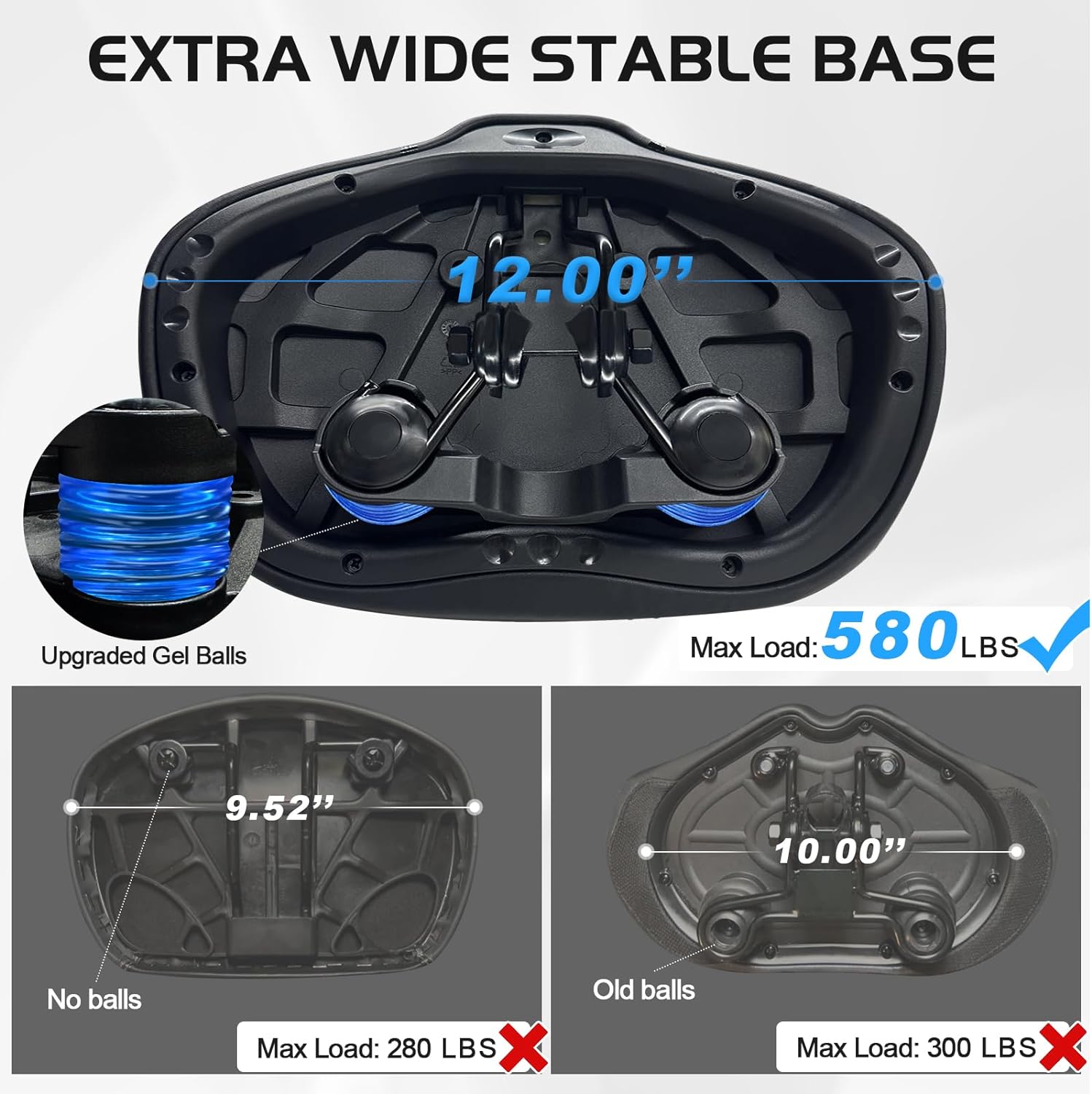Detalle 2 de Noseless Bike Seat 580 lb