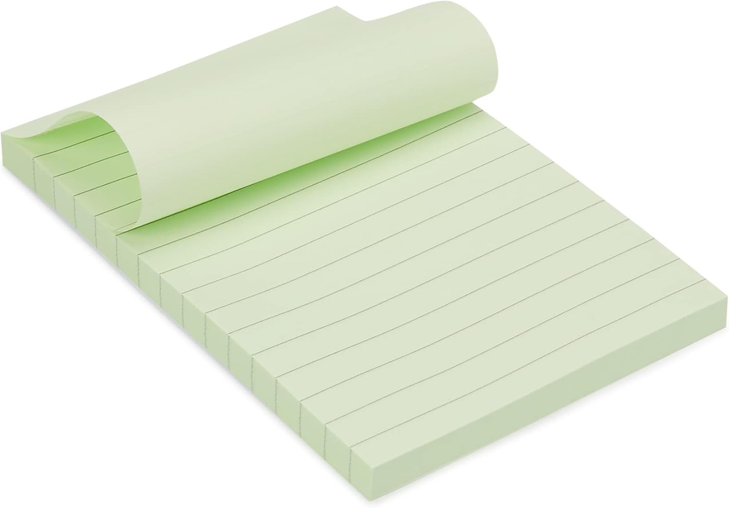 Detalle de Amazon Basics Lined Square Sticky Notes, 10.16 x 15 cm, Assorted Colours, Pack of 5