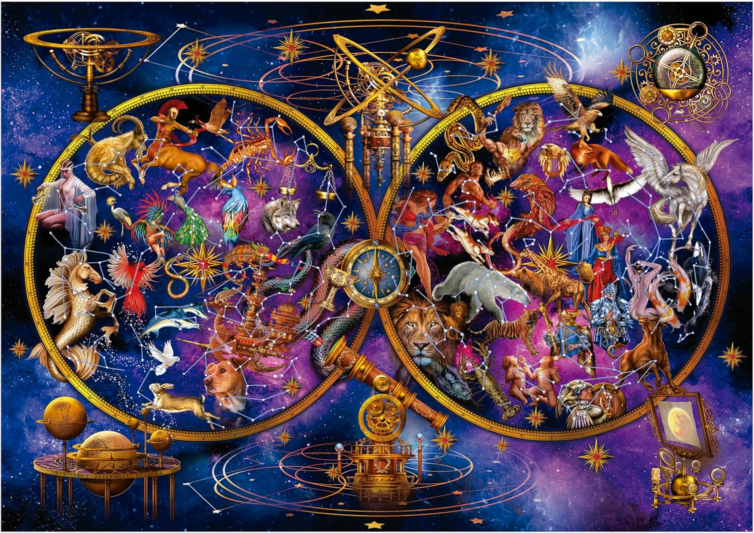 Thumbnail 2 de Educa Puzzle 1000 pezzi Costellazioni (Neon) 68x48 cm: brilla al buio, per adulti 14+