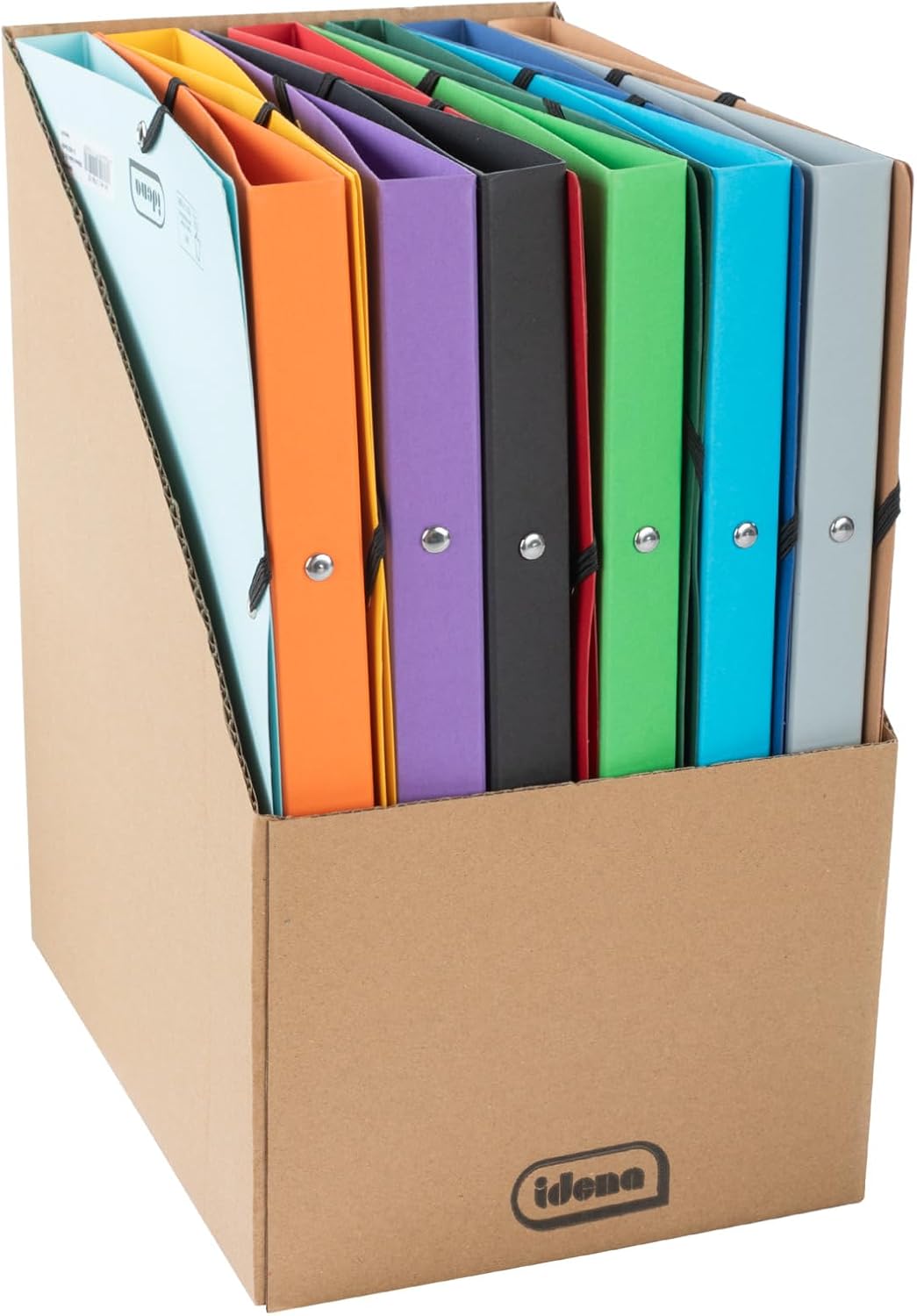Detalle 1 de Idena 10426 Ringbuch DIN A4 im 12er-Set, 2-Ring-Mechanik 16 mm – 12 Farben