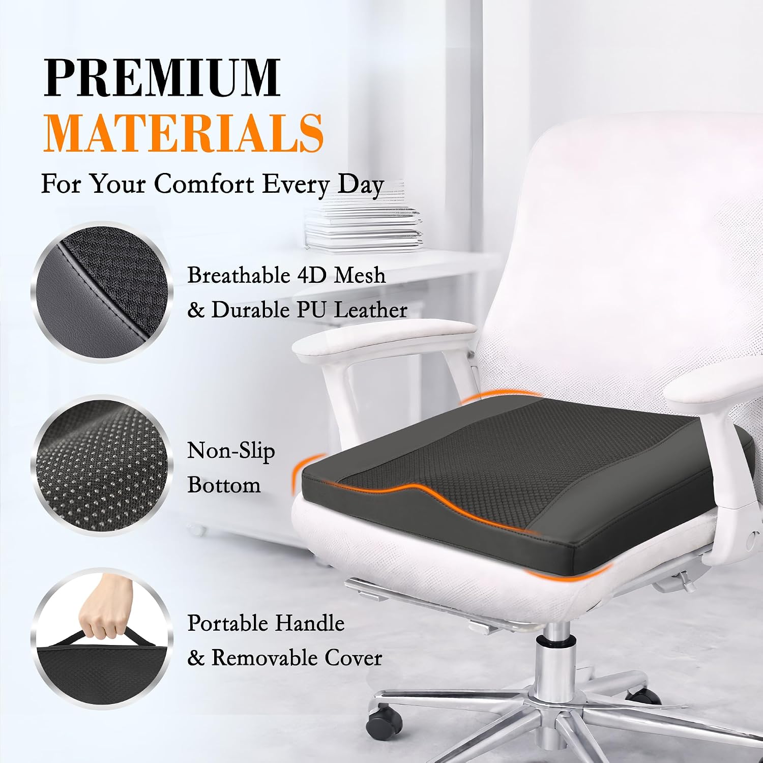 Thumbnail 5 de Lofty Aim Car Seat Cushion: Comfort Memory Foam for Driving and Posture