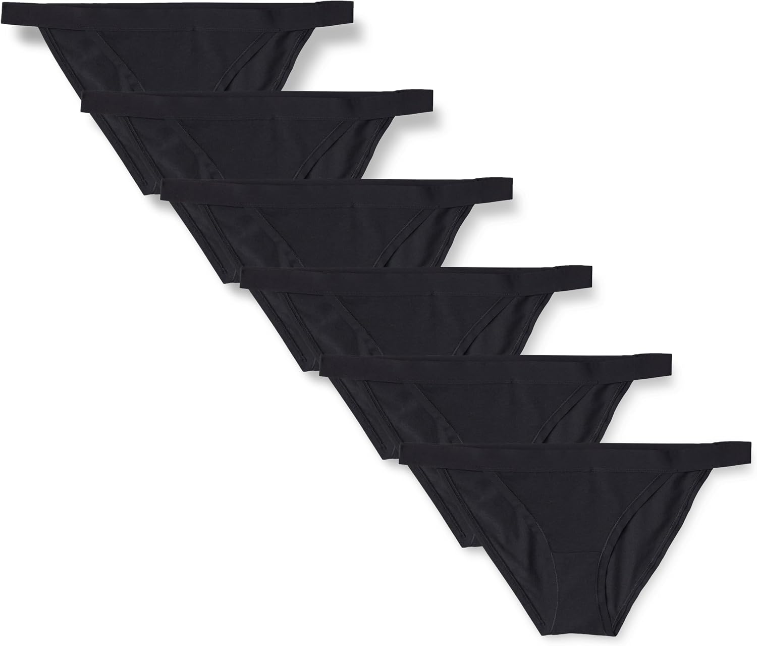 Detalle de Amazon Essentials Damen Unterwäsche-Tanga aus Baumwolljersey, 6er-Pack