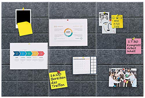 Thumbnail 1 de Uoisaiko Felt Board Tiles 30×30 cm, Pack of 6 📌