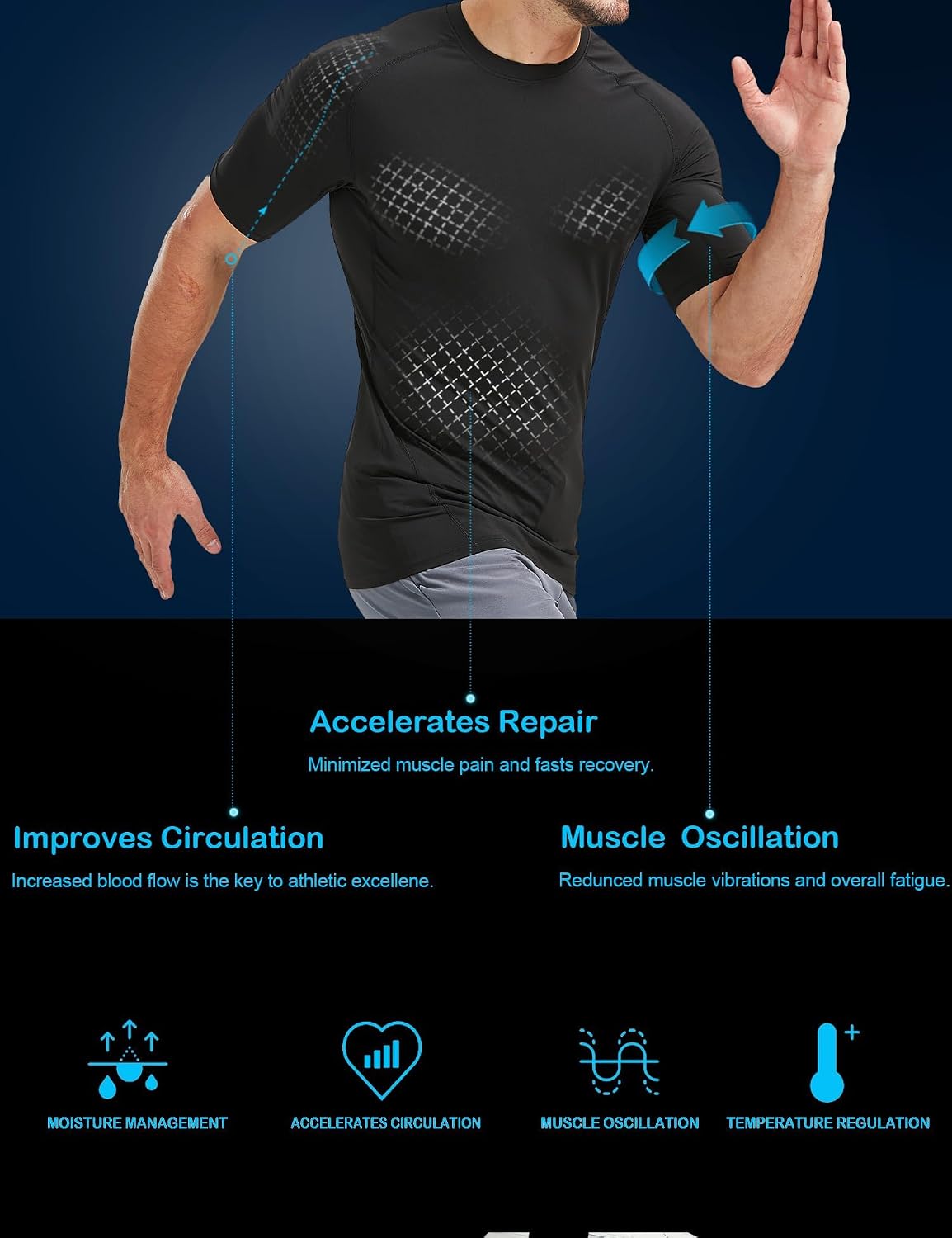 Detalle de Dalavch Men's Compression Shirt