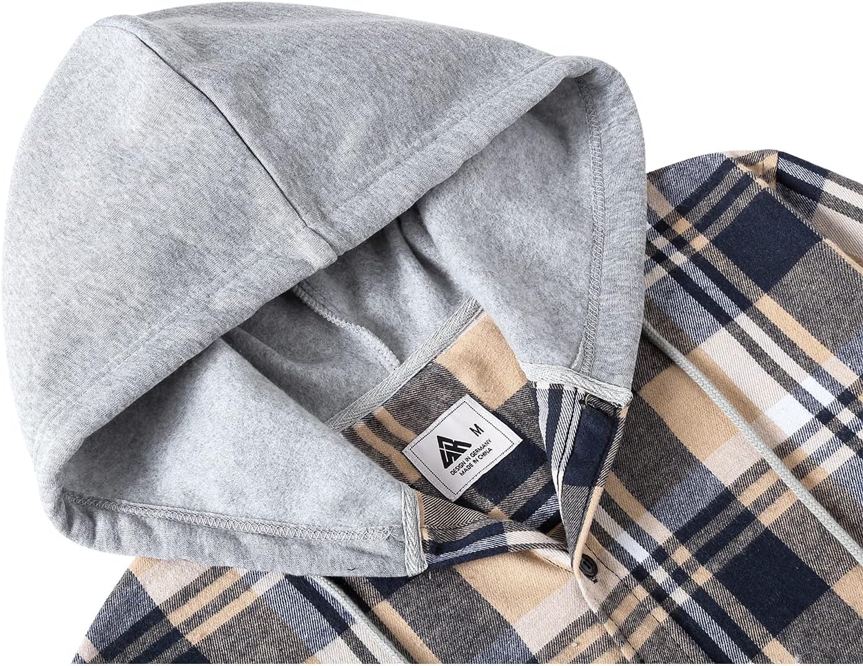 Thumbnail 4 de ZITY Flannel Hoodie Shirt