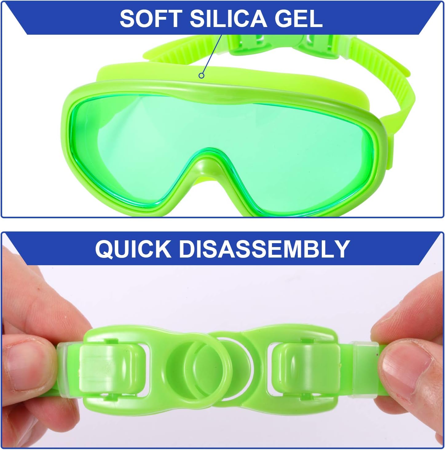 Thumbnail 5 de Yizerel Swim Goggles (2 Pack) – Wide Vision, Anti-Fog, UV400 Protection