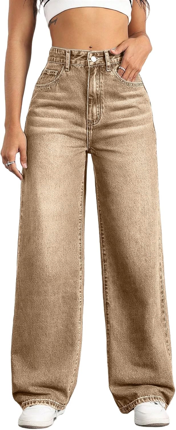 Thumbnail 6 de Mars power Straight Leg High-Waisted Wide-Leg Jeans for Women