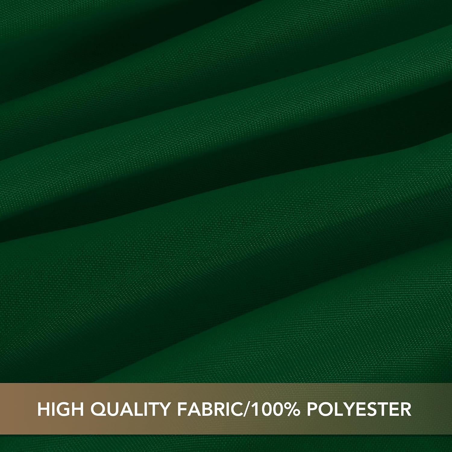 Detalle de Sancua 6-Foot Rectangular Green Polyester Tablecloth, Pack of 6