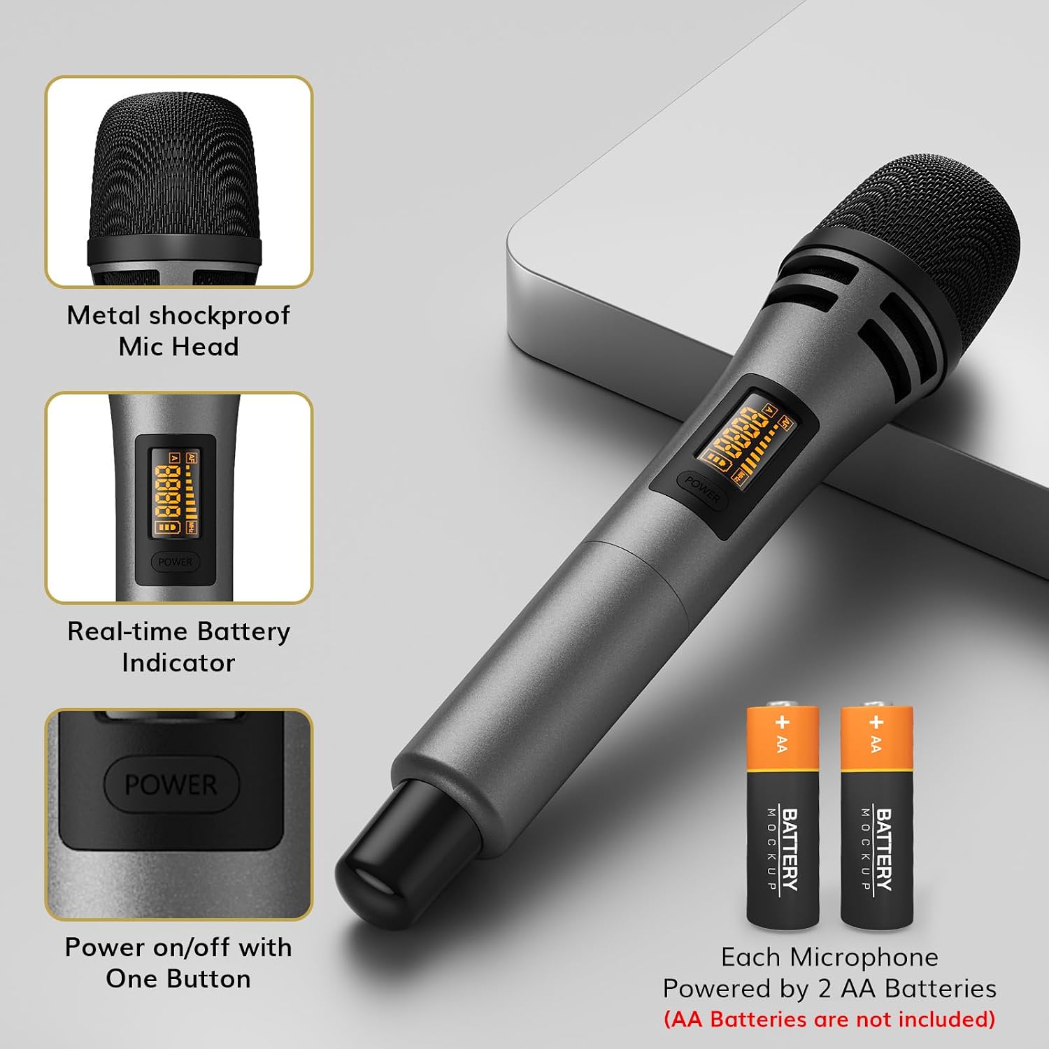 Thumbnail 4 de TONOR Wireless Microphone System 200ft Range