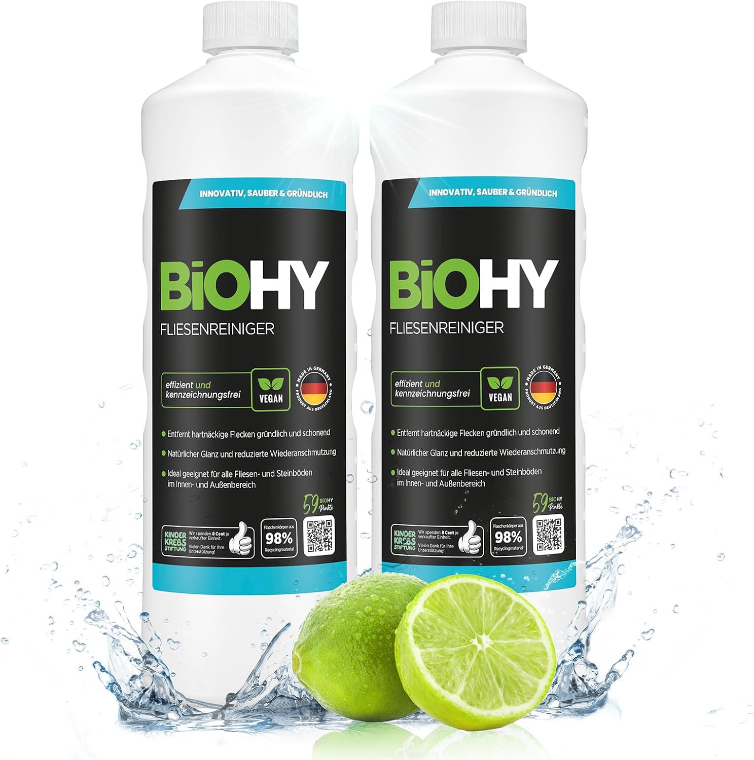 Detalle de BIOHY tegelreiniger, 2 x 1 l voor steen- en tegelvloeren