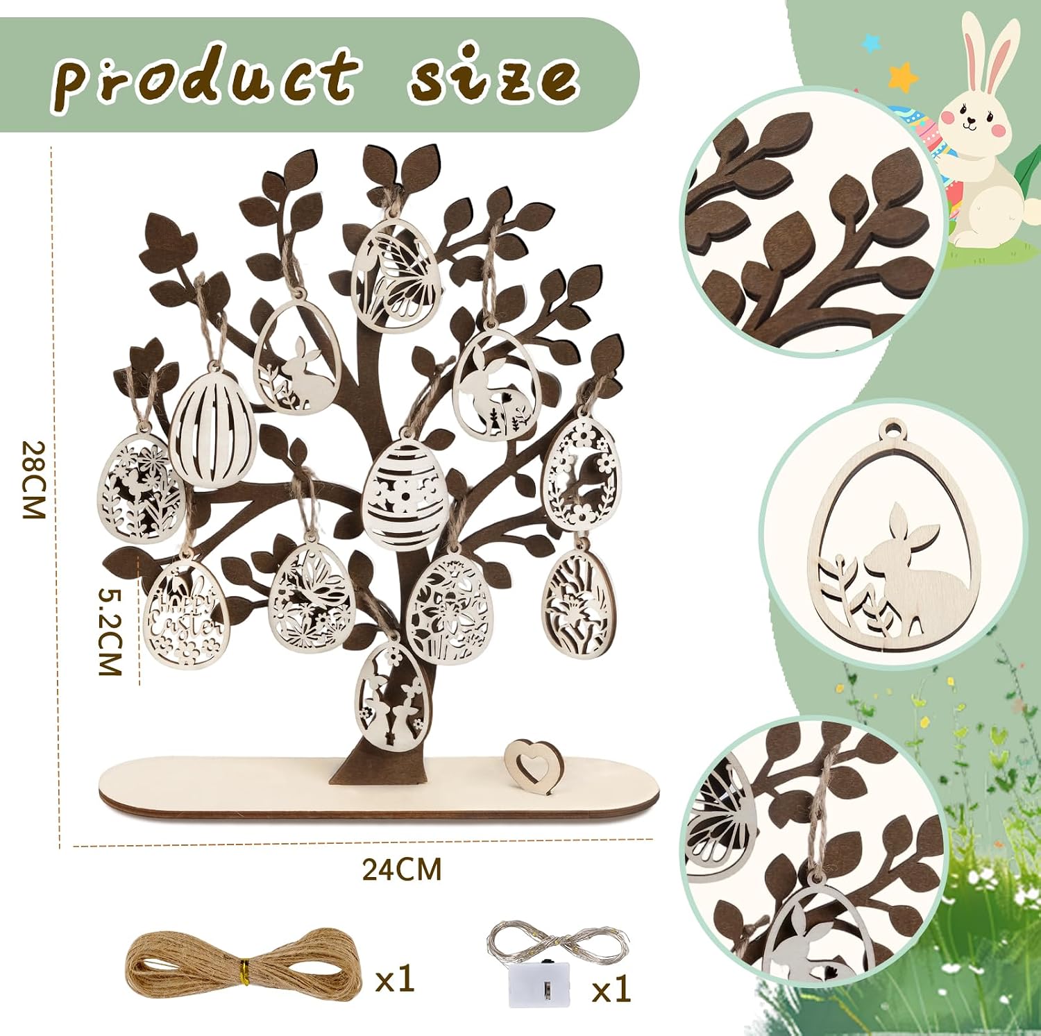 Detalle de ARTREE Albero di Pasqua 12 uova