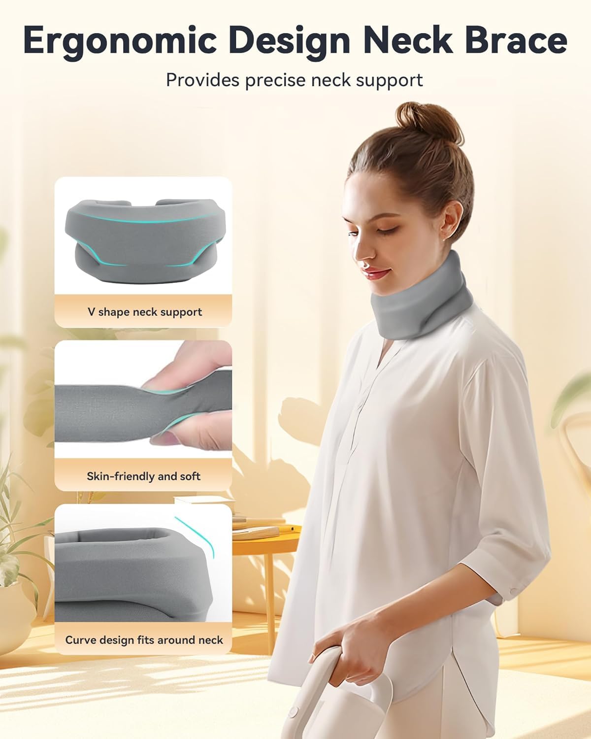 Thumbnail 1 de BETOVIN Heated Cervical Neck Brace, Small, Adjustable with 3 Heat Levels