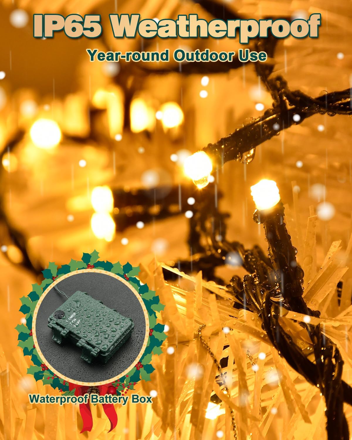 Detalle 2 de Dalugo 5m battery string lights, 50 LEDs