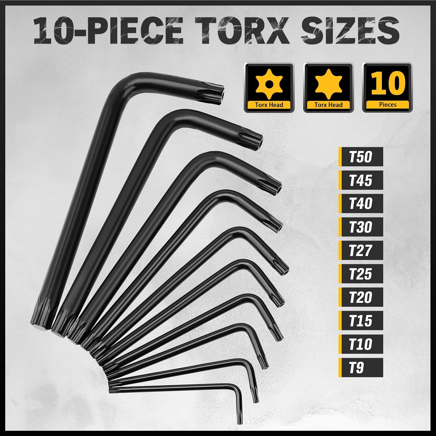 Detalle de ELEAD 70084 41-Piece Hex Key and Torx Set with Torque Handle