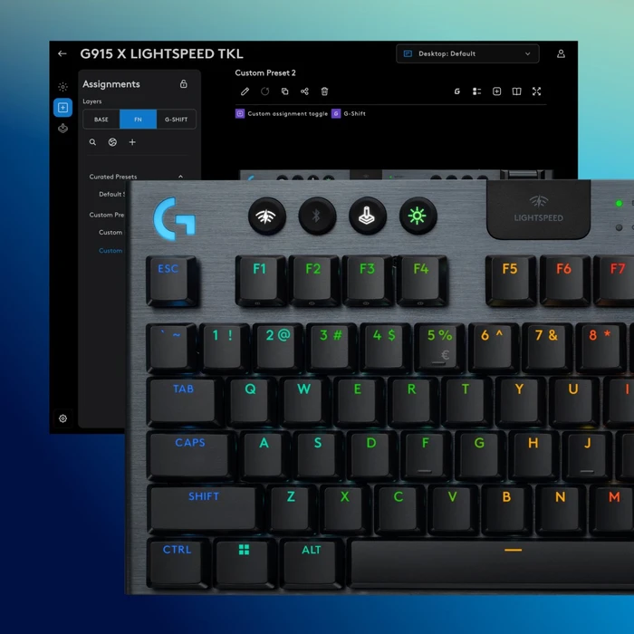 Thumbnail 3 de Logitech G915 X Lightspeed TKL Wireless Schwarz – kabellose Gaming-Tastatur mit GL Tactile