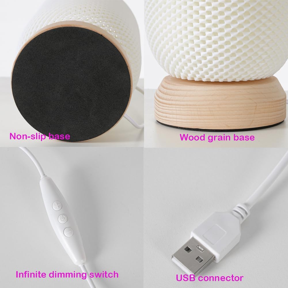Thumbnail 6 de ANLAIBO Bedside Table Lamp for Bedroom – 3-Colour Temperature, Dimmable, Compact Night Light