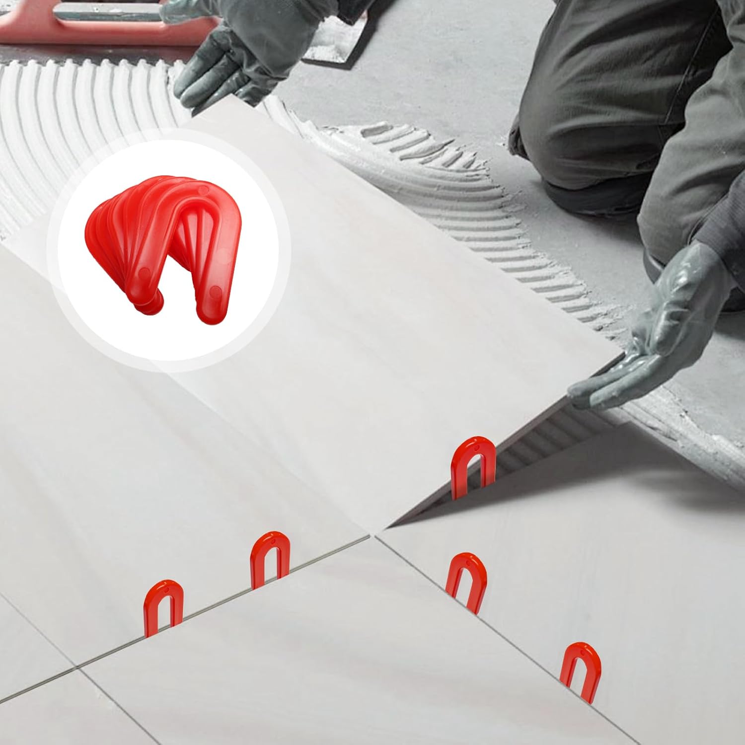Thumbnail 3 de Storystore Fliesen Nivelliersystem – 400 Stück, 3 mm U-Form Abstandshalter aus Kunststoff