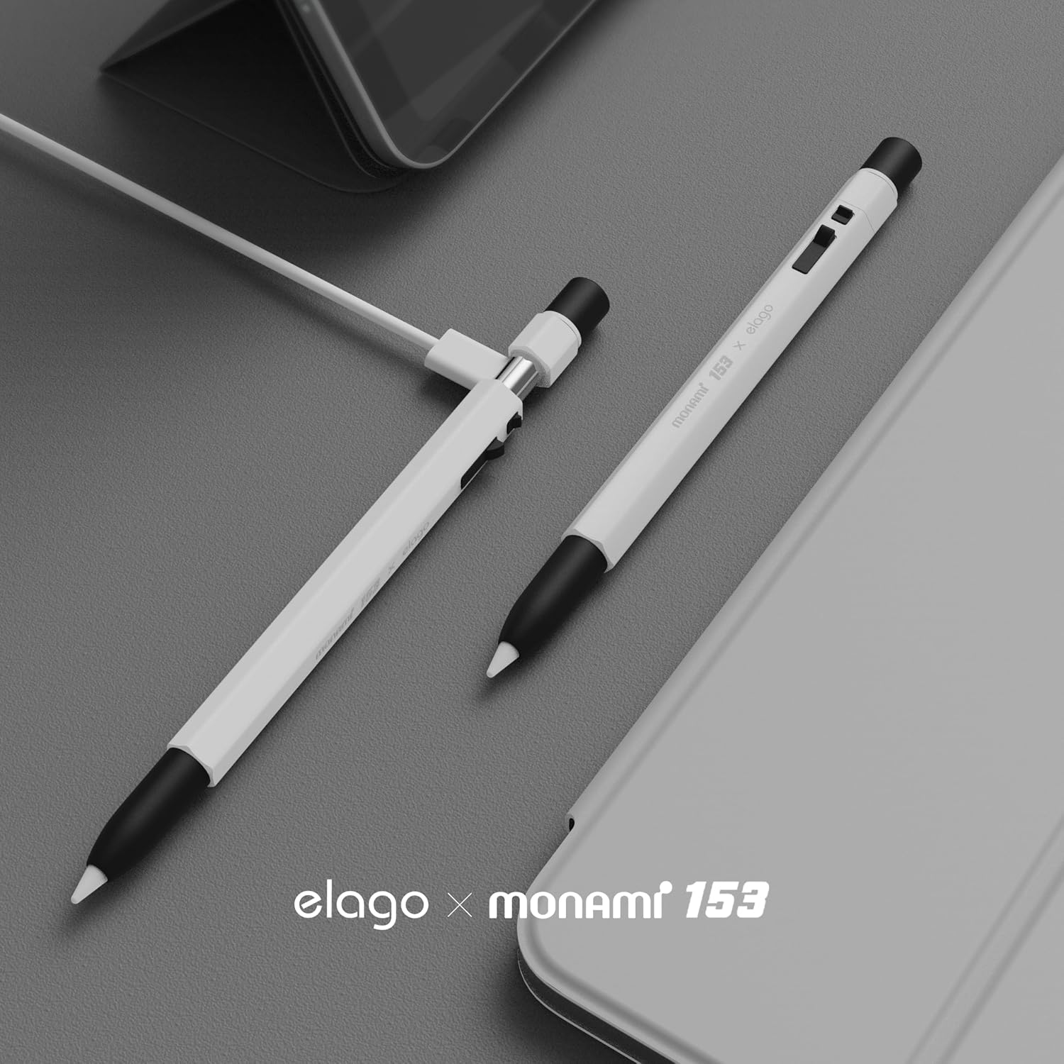 Detalle de elago X MONAMI Cover compatibile con Apple Pencil USB-C: custodia in silicone con attacco magnetico