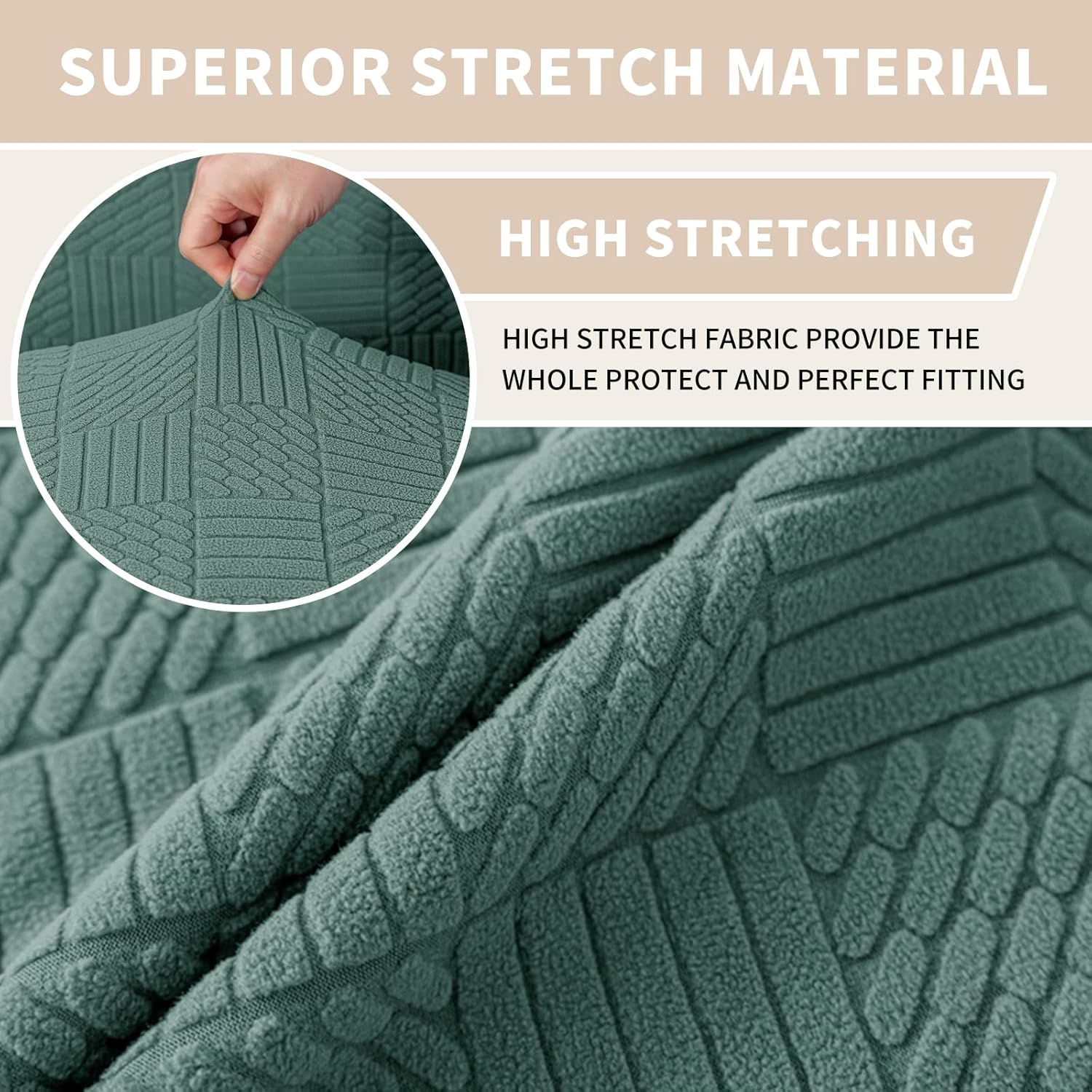 Thumbnail 3 de Ystyle Housse De Chaise 6 Pièces – Housse Chaise Salle À Manger Élastique et Lavable – Vert Clair