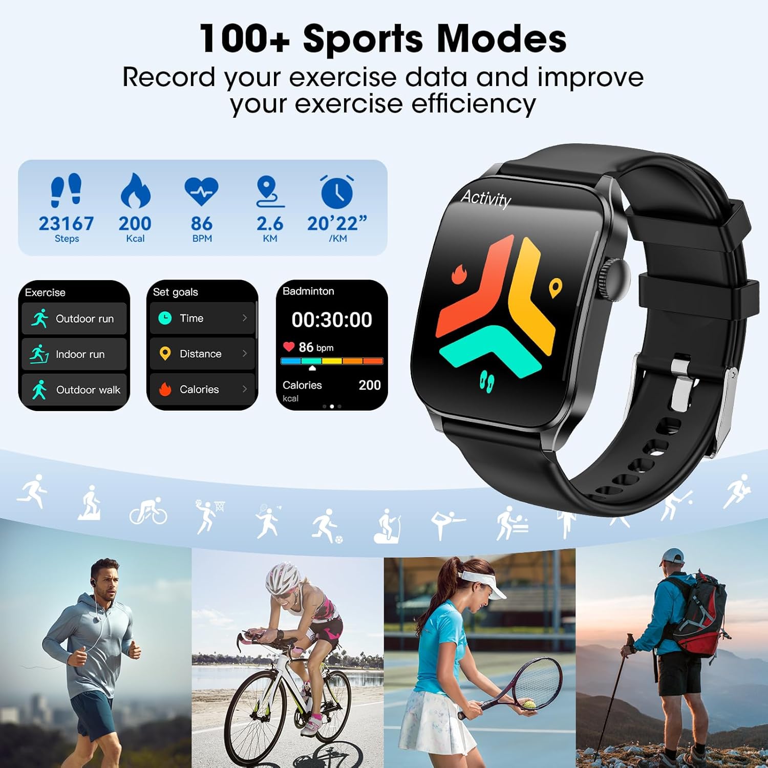 Thumbnail 4 de Haulvean Smart Watch for All-Round Fitness and Calls