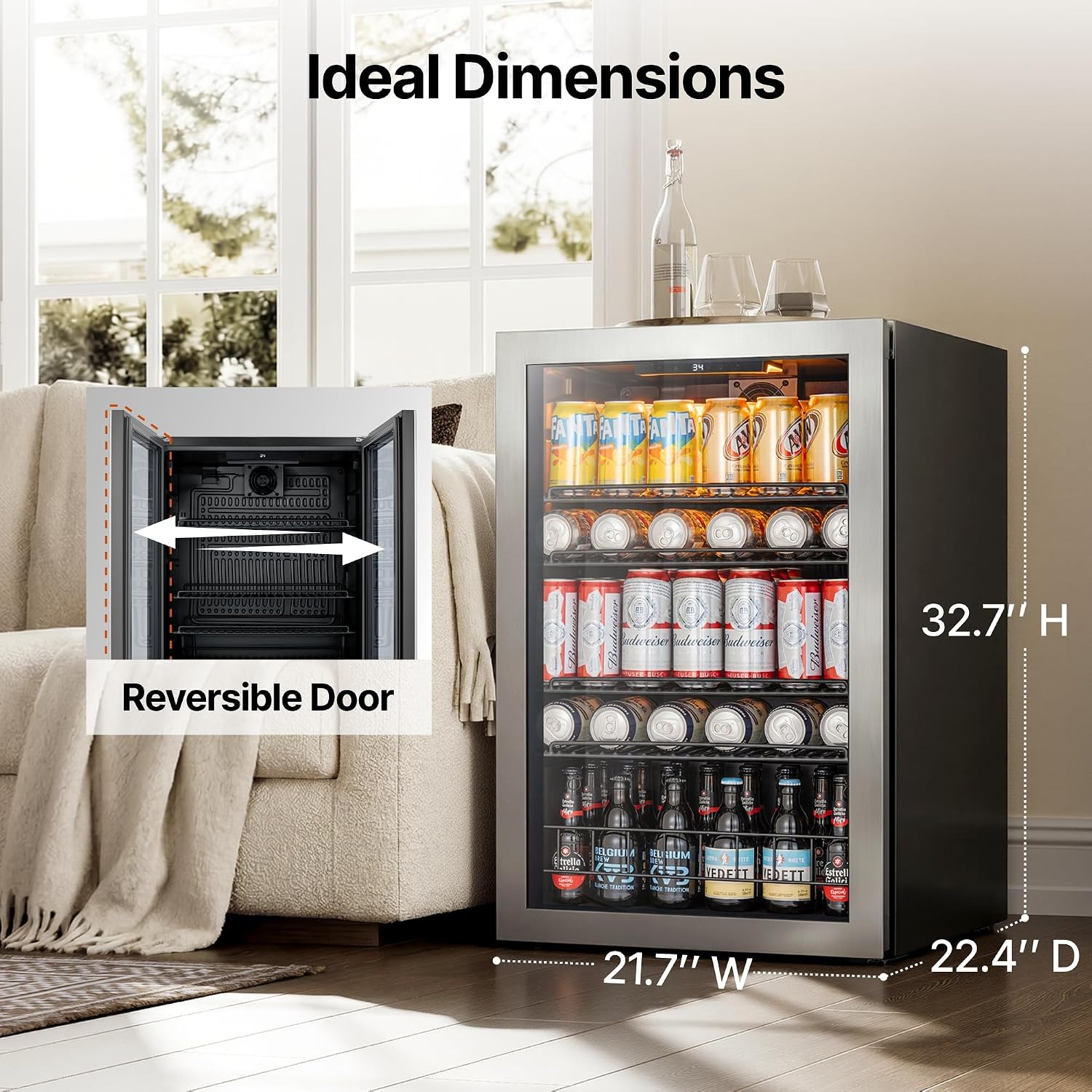 Detalle 2 de Ca'Lefort beverage refrigerator 4.59 cu. ft.