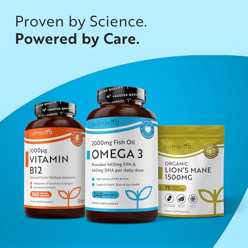 Thumbnail 10 de Nutravita Omega 3 Capsules High Strength 2000mg – 240 Softgels