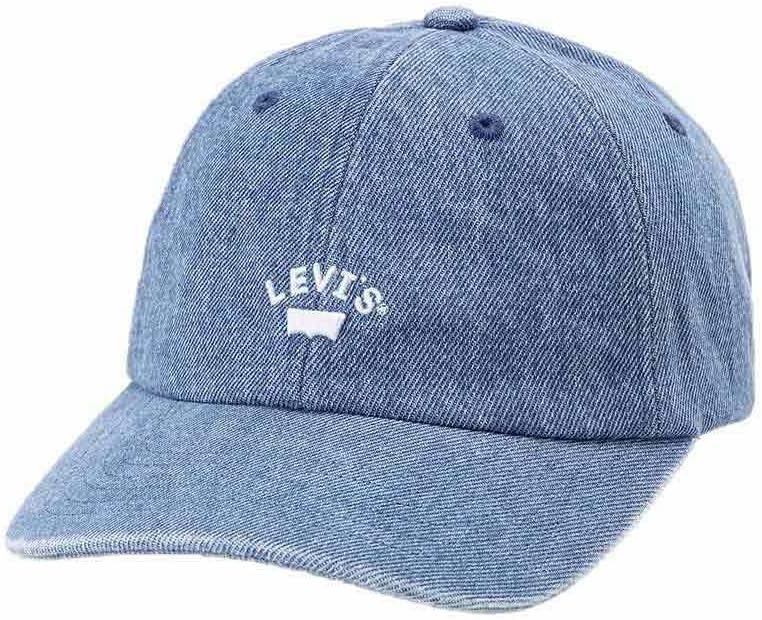 Detalle de Levi's Lazy Girl Logo cap – Cappellino nero con stampa logo, stile casual e pratico