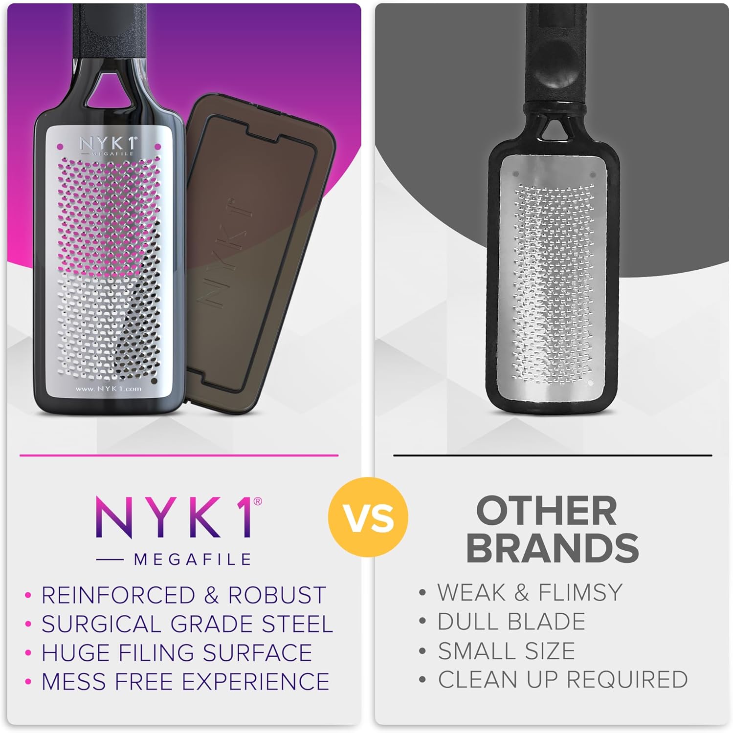 Thumbnail 6 de NYK1 MEGAFILE Rustproof Foot File XL for Hard Skin 🦶