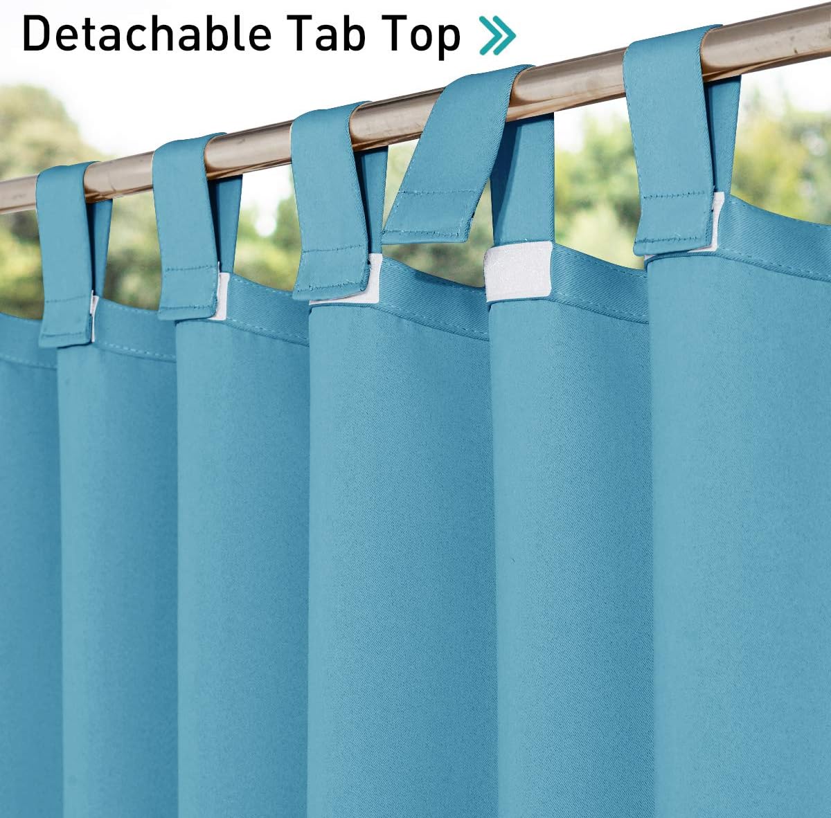 Thumbnail 2 de NICETOWN Outdoor Curtains W52 x L108