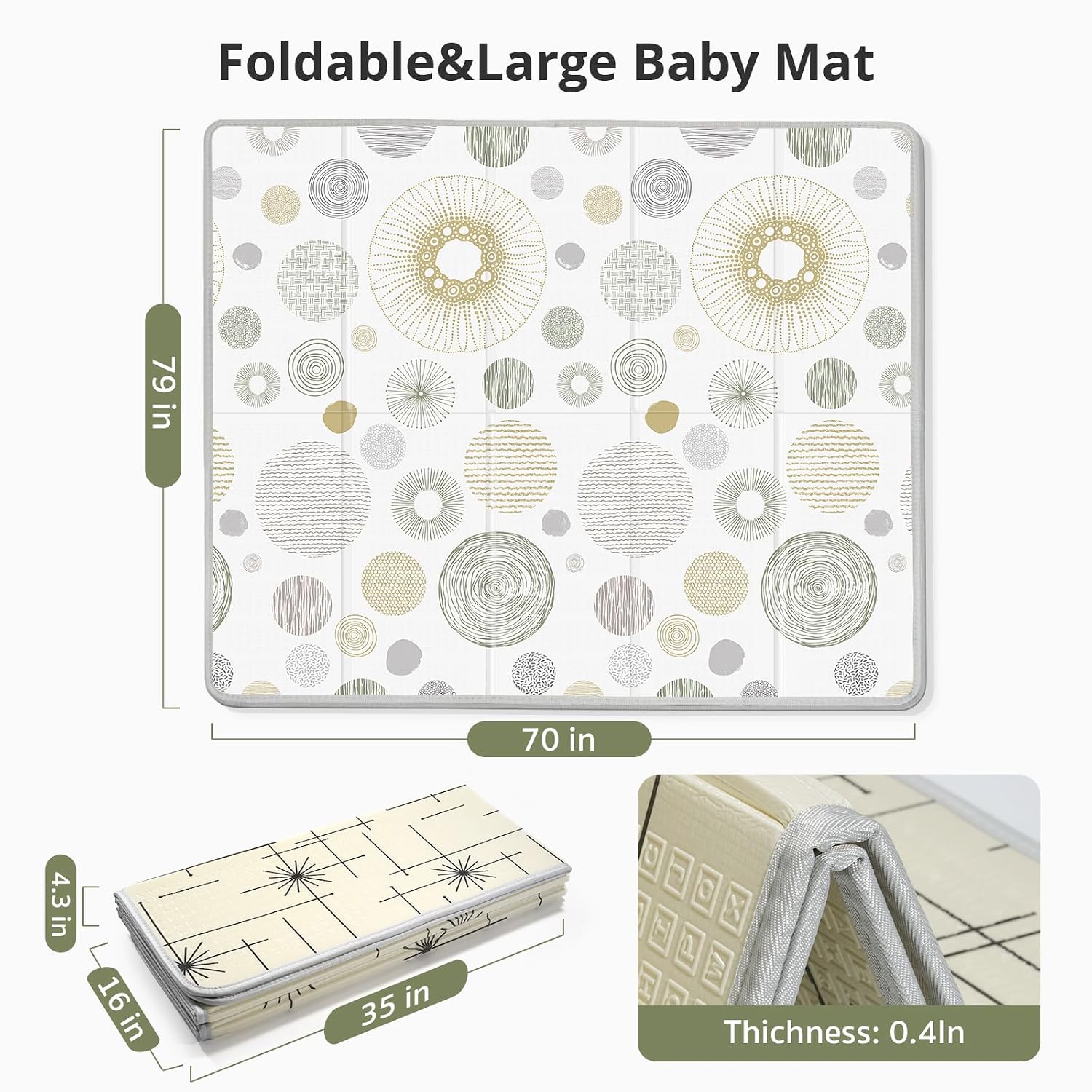 Thumbnail 6 de Baby Play Mat 79 x 71 Inches