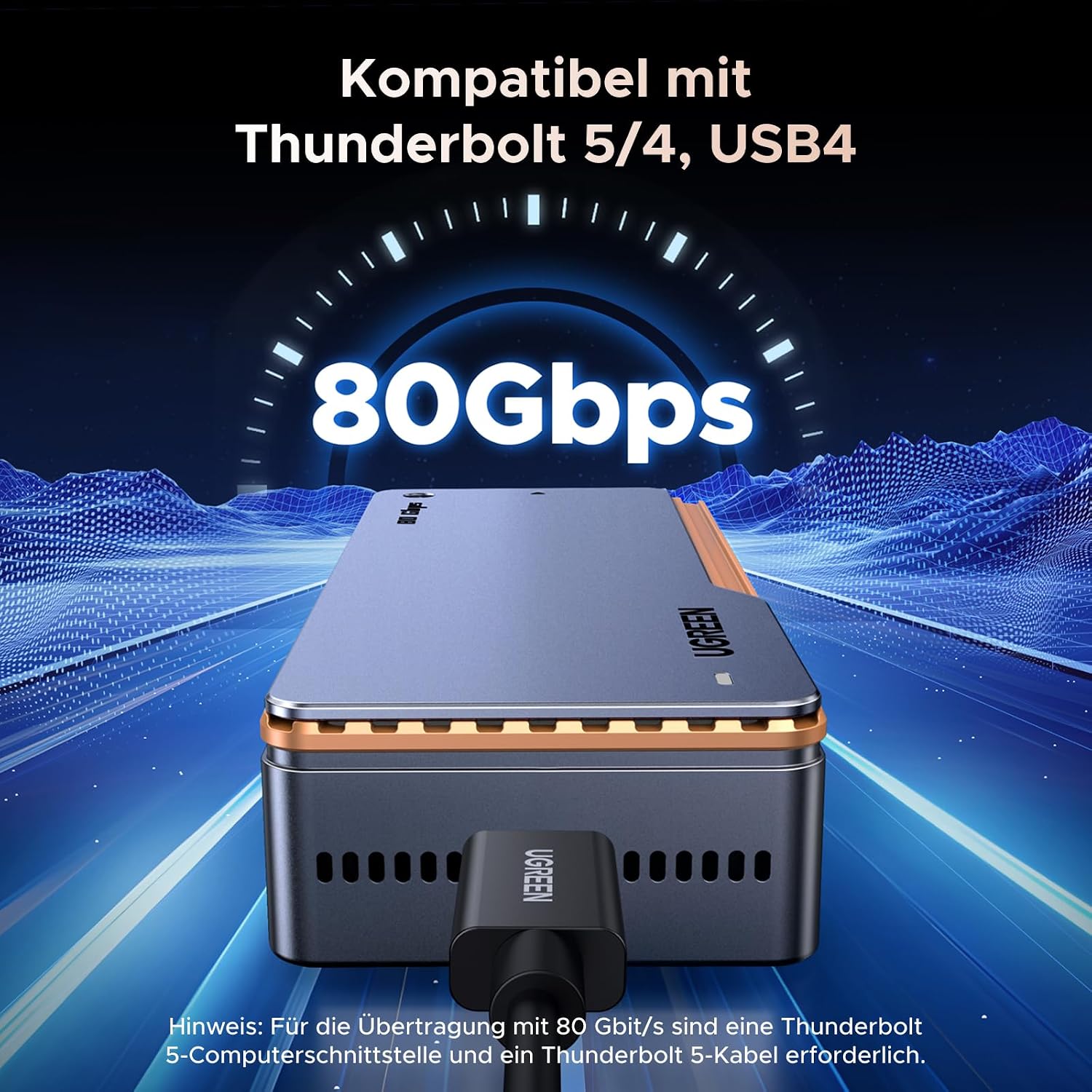 Thumbnail 1 de UGREEN 80Gbps M2 NVMe Gehäuse