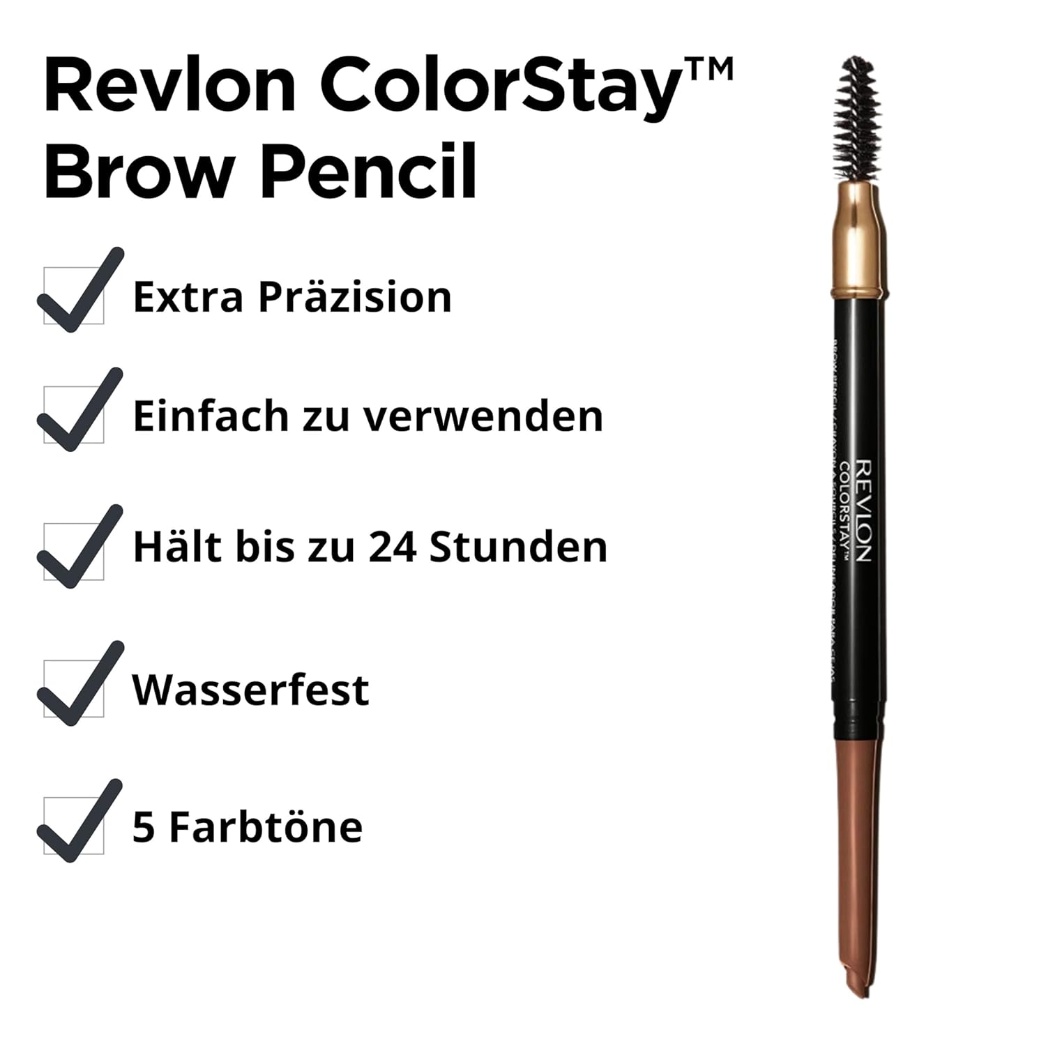 Thumbnail 1 de Revlon ColorStay Augenbrauenstift Blond 205 – langlebige, präzise Brauen mit Spoolie