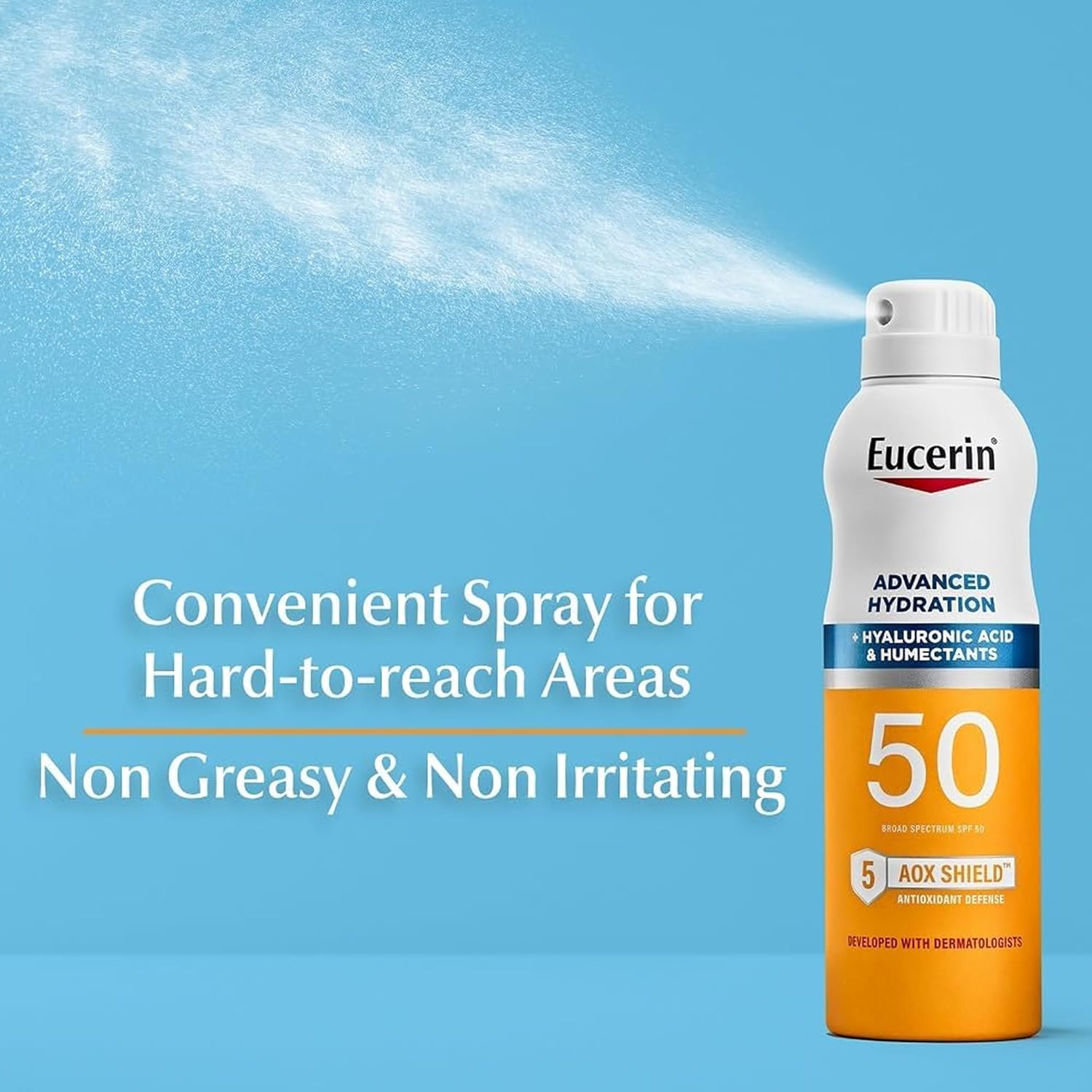 Detalle de Eucerin sunscreen spray SPF 50