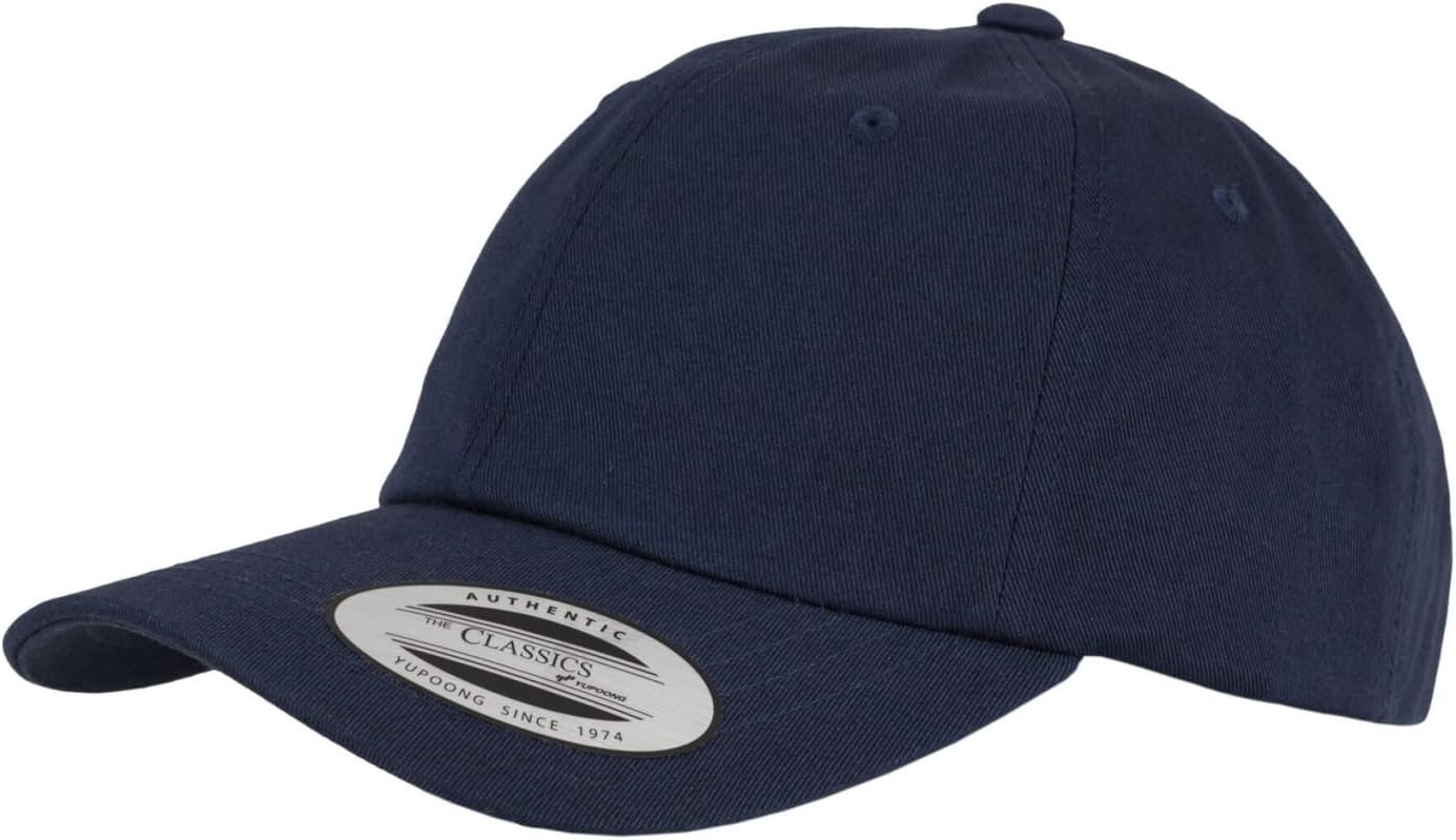 Detalle 1 de Flexfit Low Profile Cotton Twill-keps, unisex med låg profil och remspänne i mässingslook