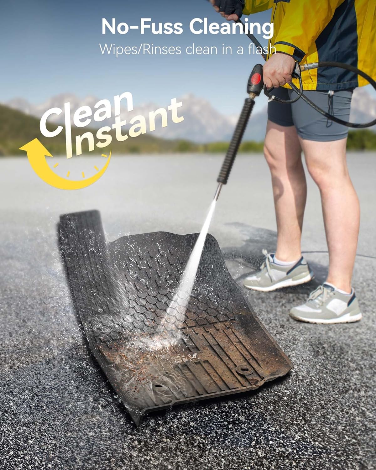 Thumbnail 6 de 3W TPE Floor Mats for 2024-2026 Toyota Tacoma Double Cab (Auto) — Custom Fit All-Weather Liners